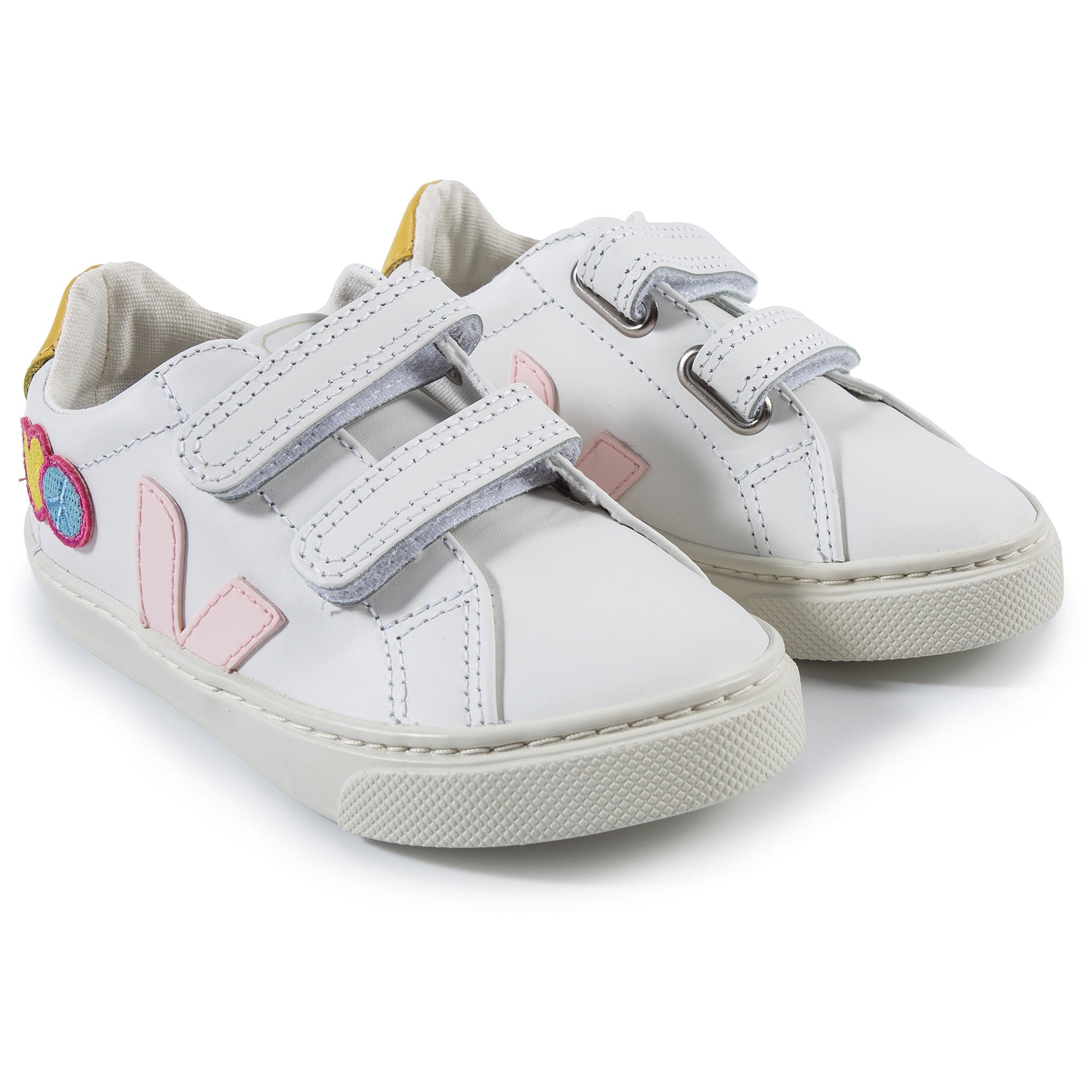 Girls White Leather Shoes
