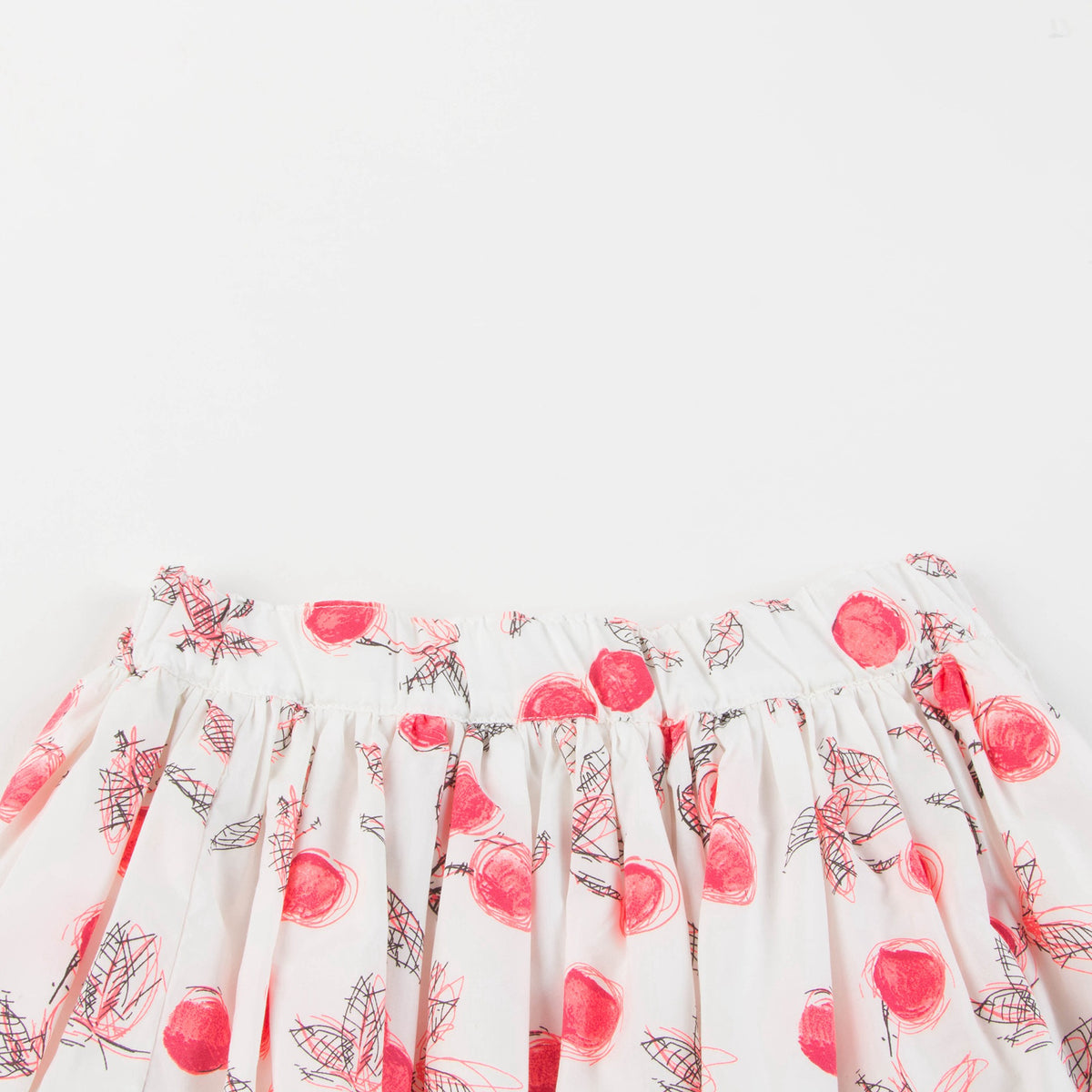 Jupe courte à imprimé cerises pour fille