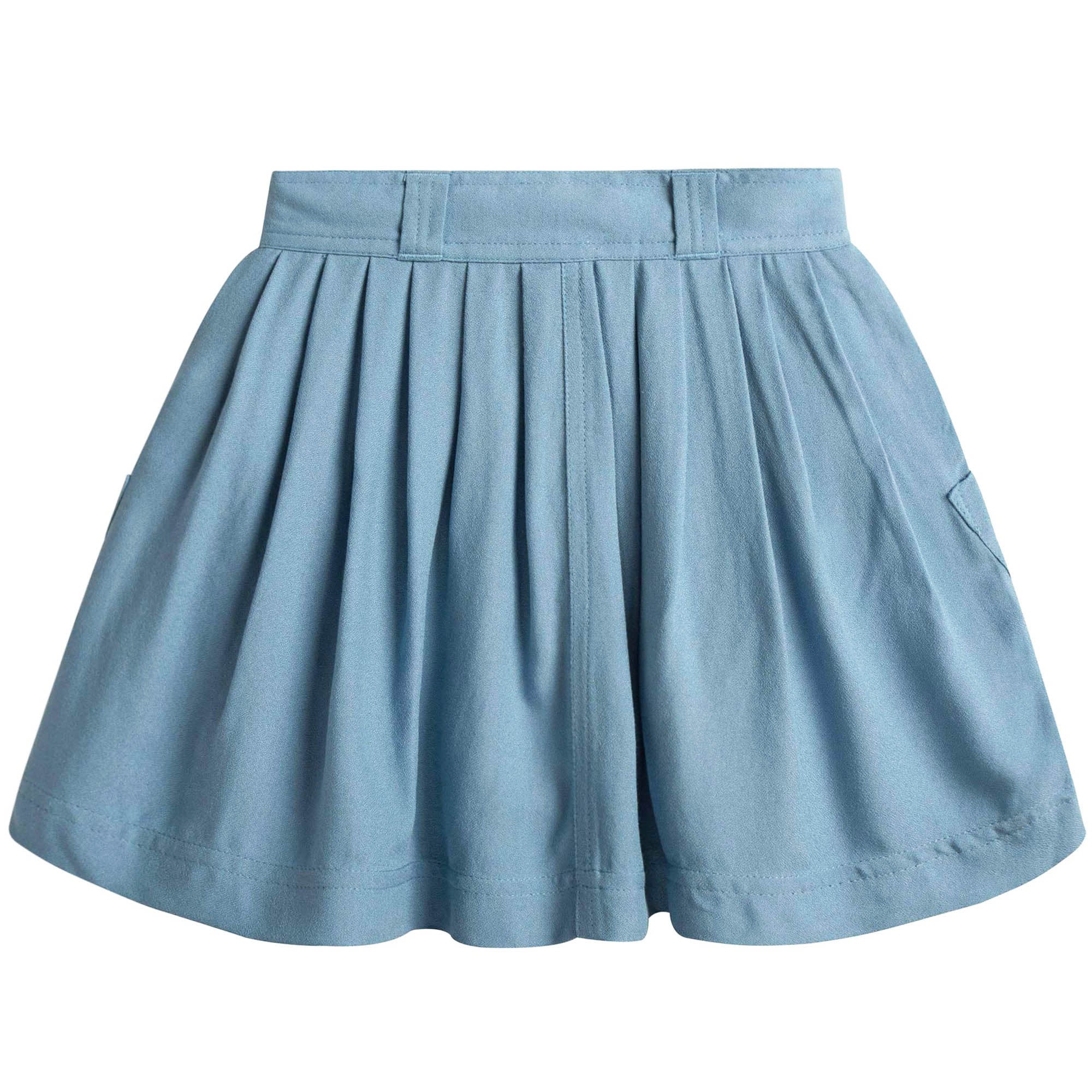 Girls Blue Denim Skirt