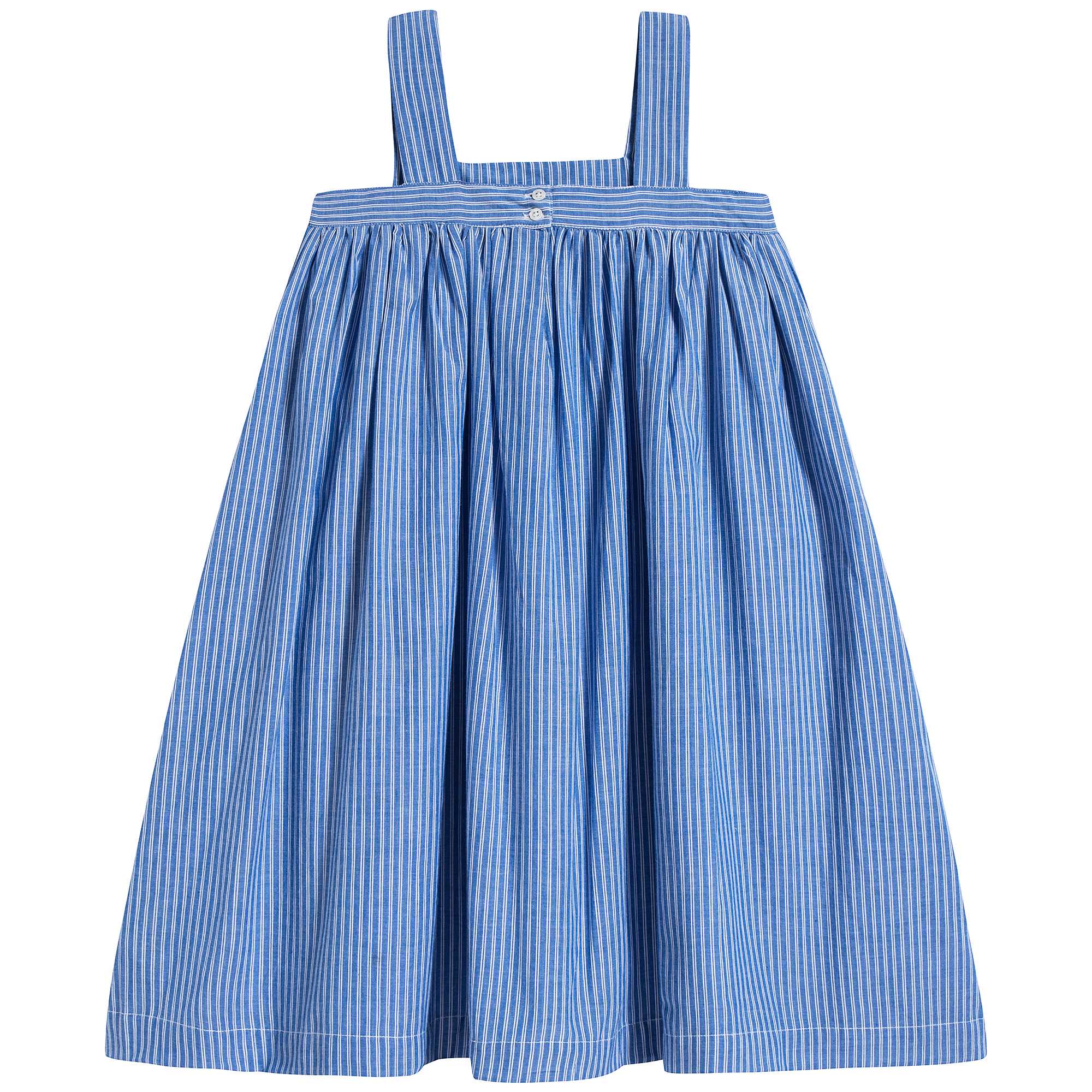Girls Persian Blue Cotton Dress