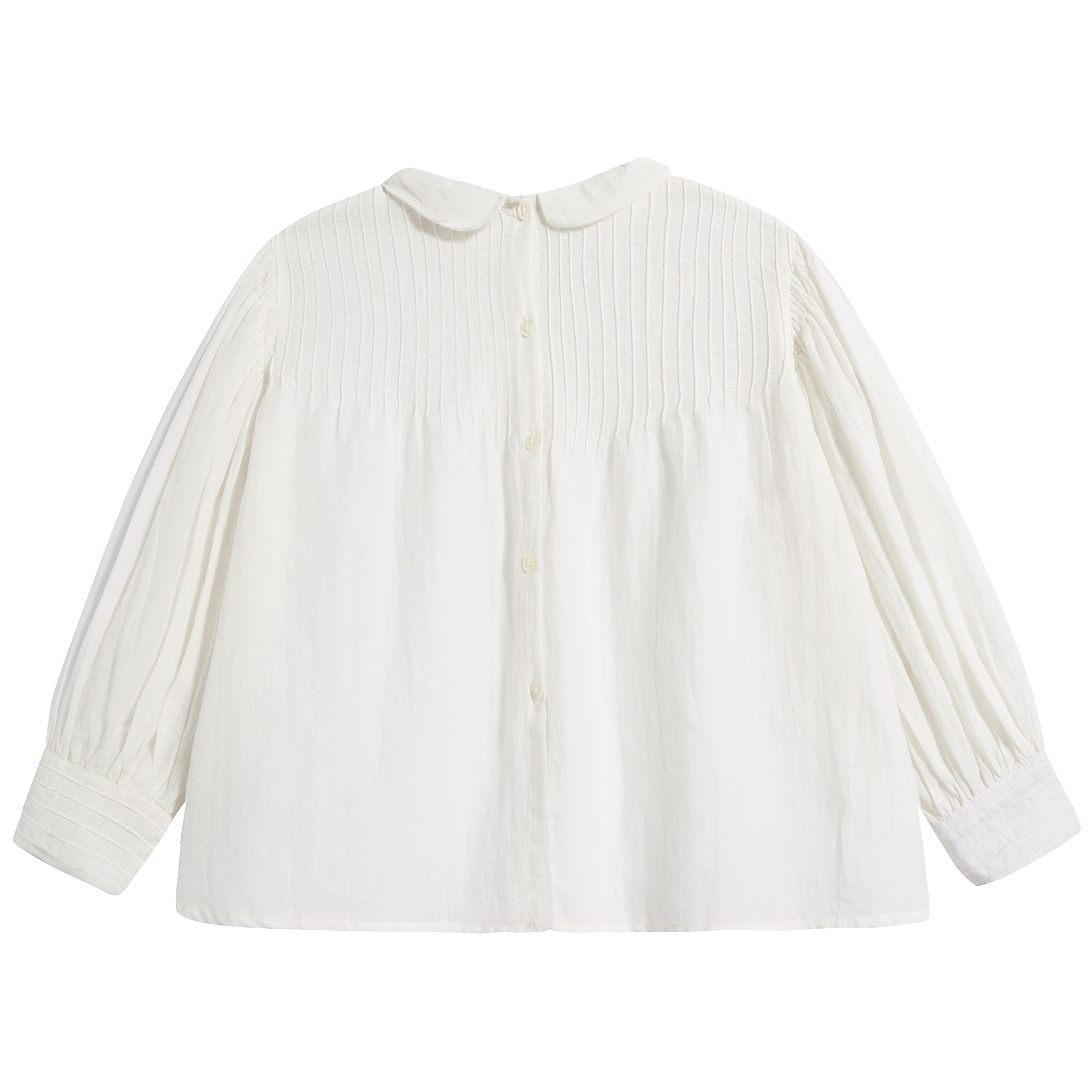 Girls White Cotton Top