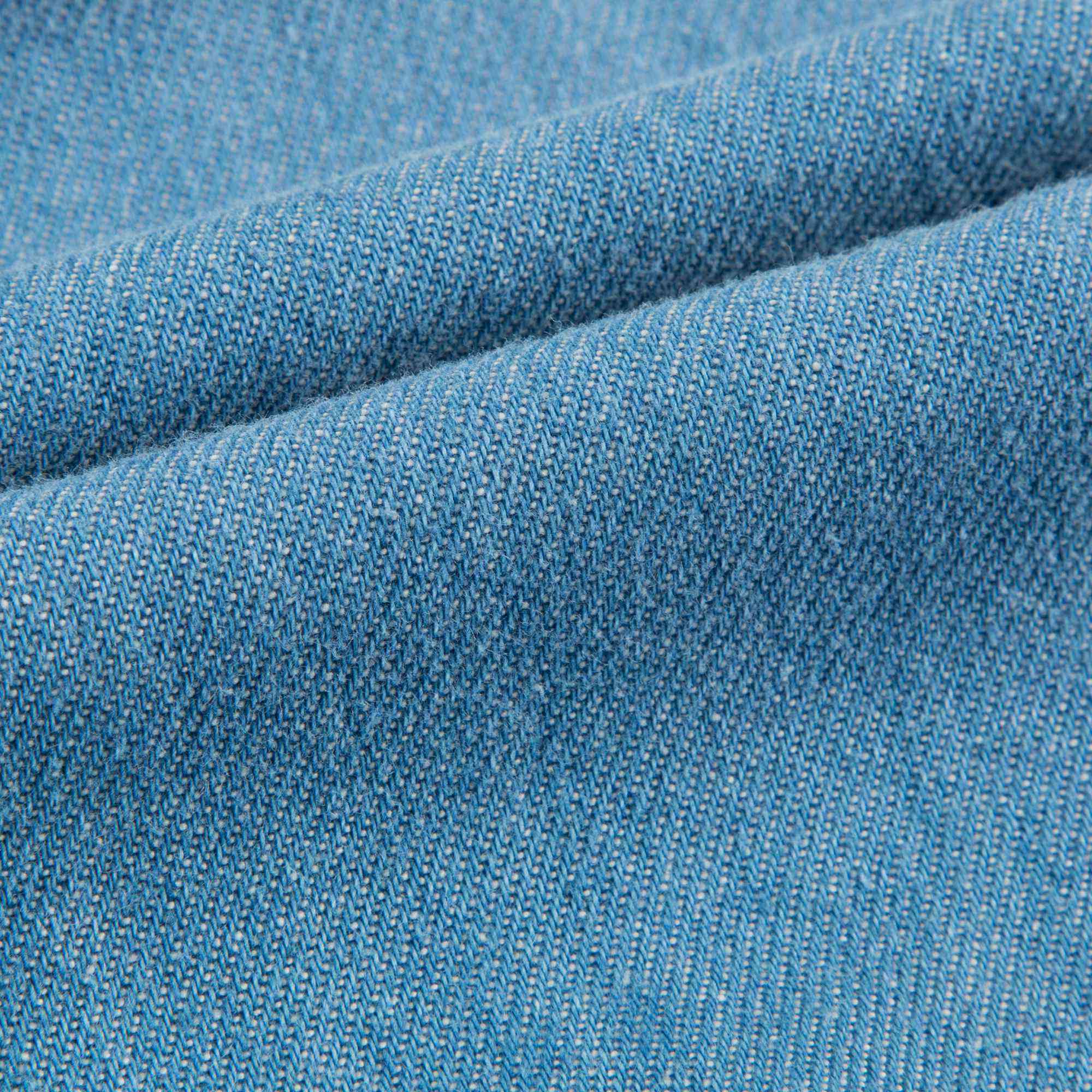 Girls Denim Blue Cotton Trousers