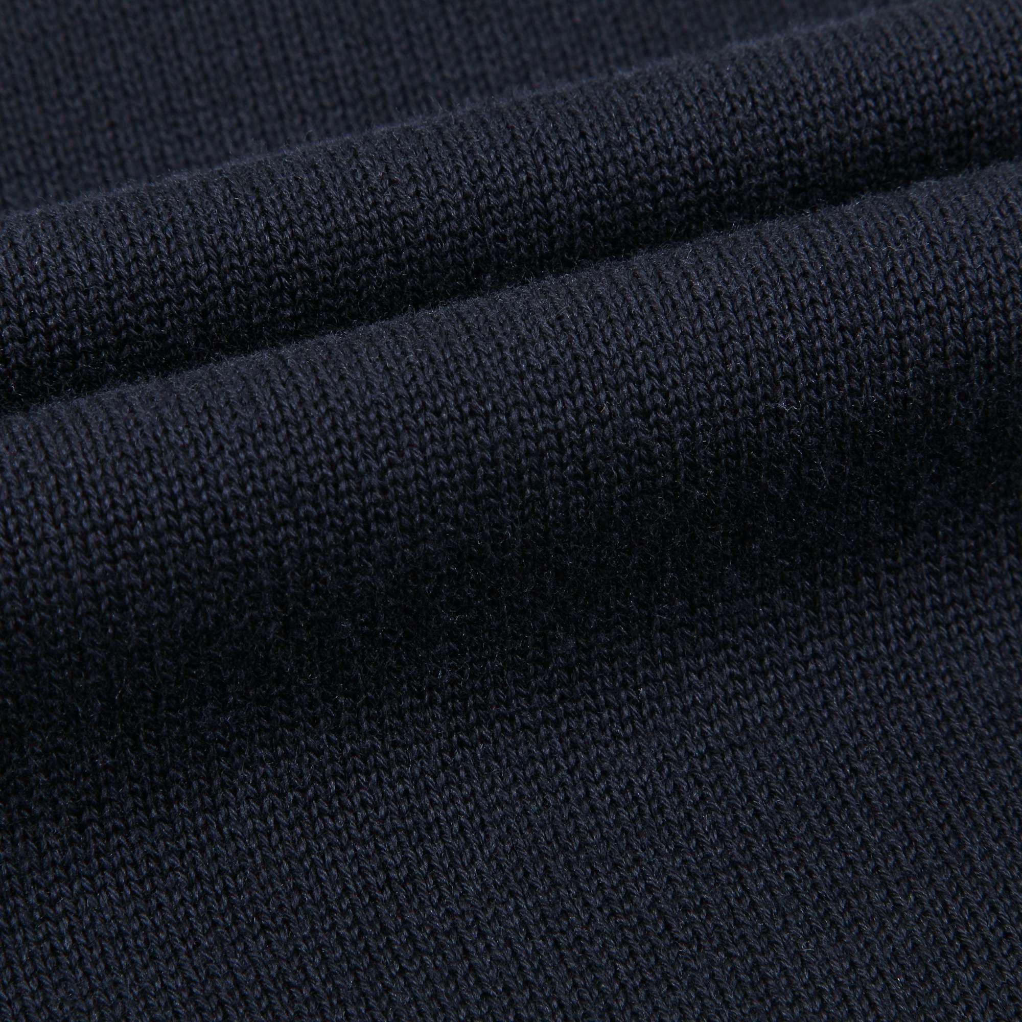 Girls Navy Blue Cotton Swerter