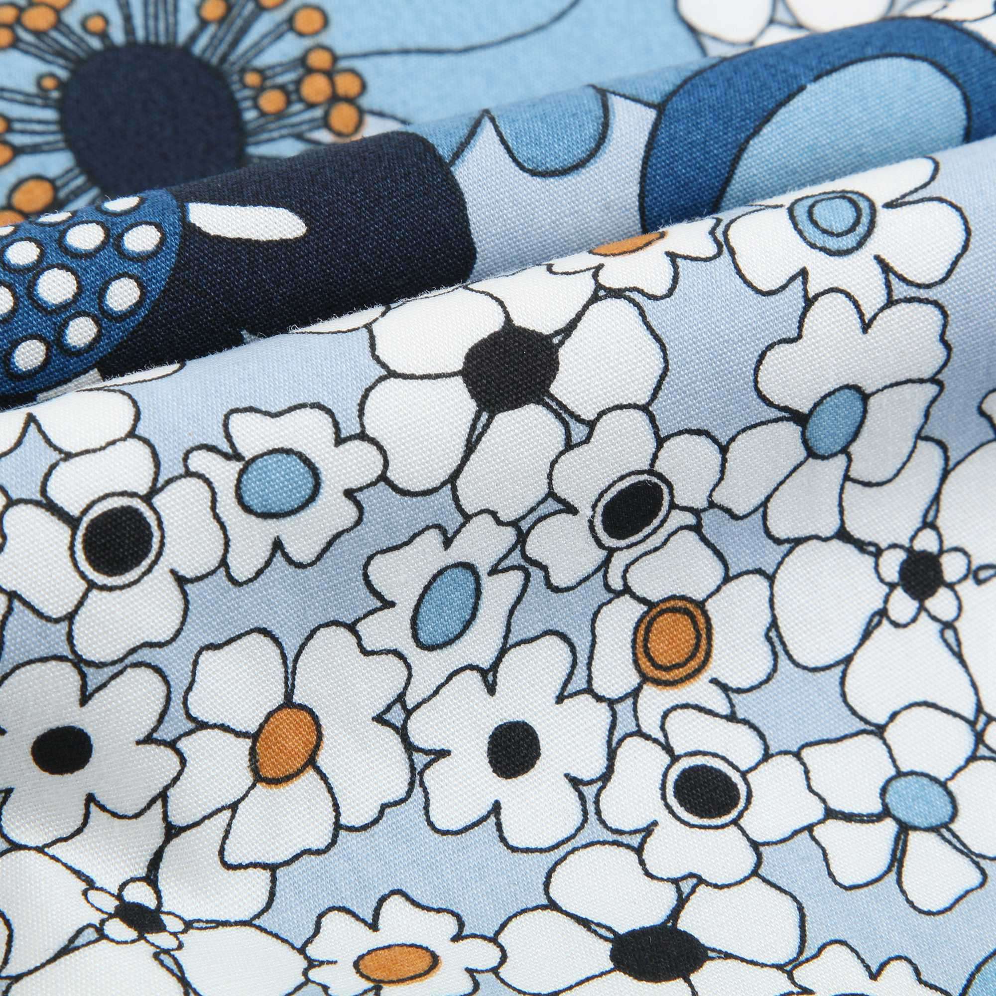 Baby Girls Marine Blue Cotton Dress