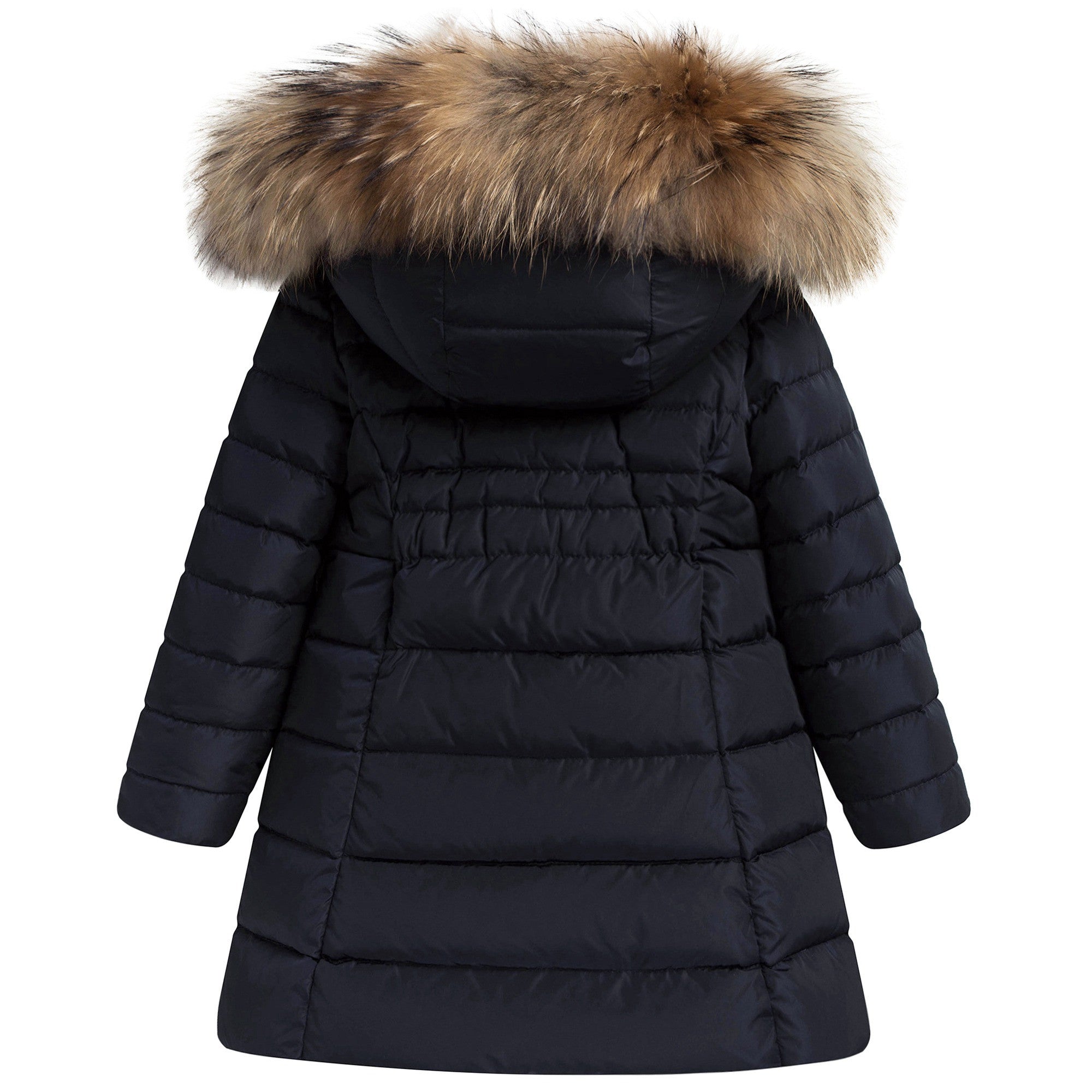 Girls Dark Blue 'New Neste" Down Padded Coat
