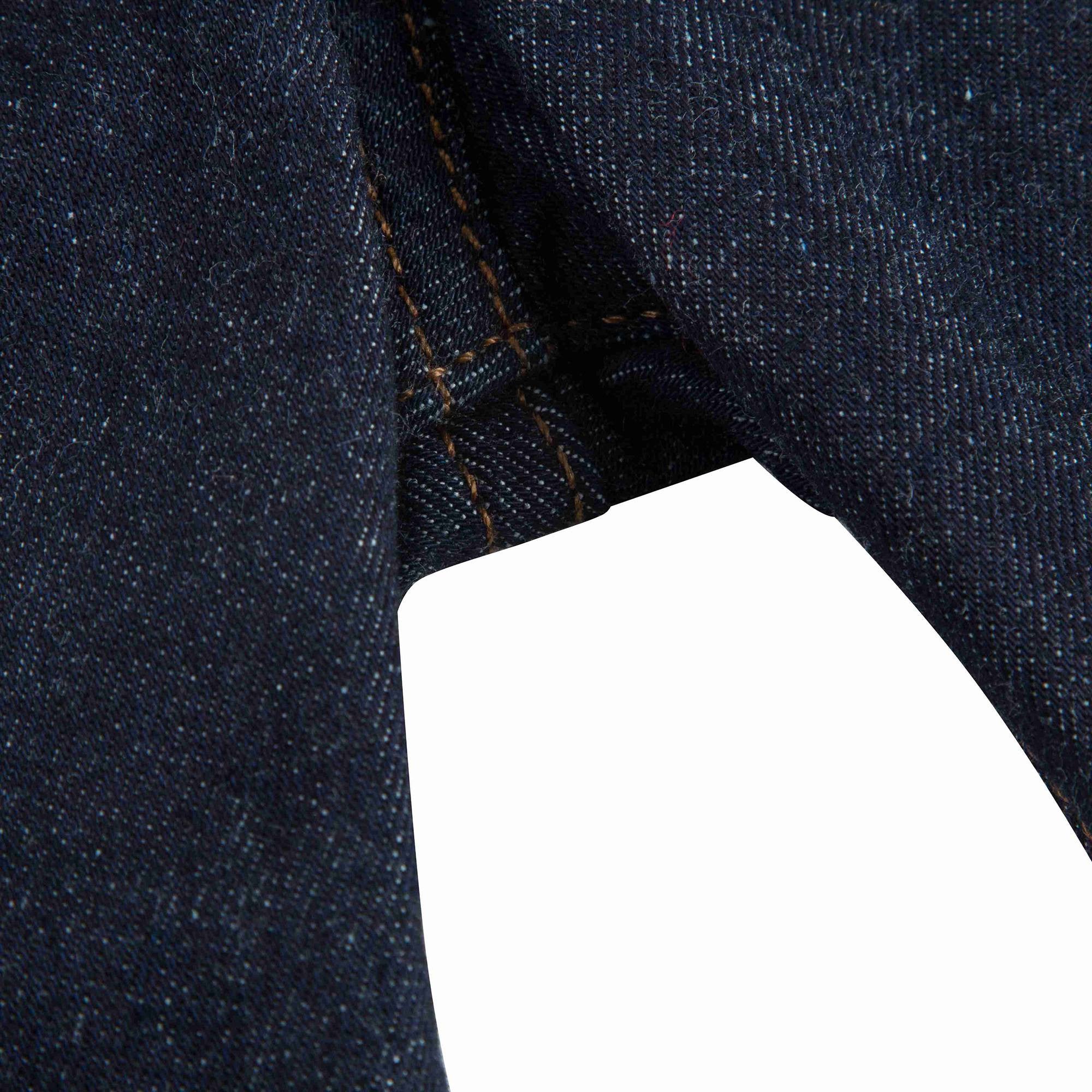 Girls Dark Blue Cotton Jeans