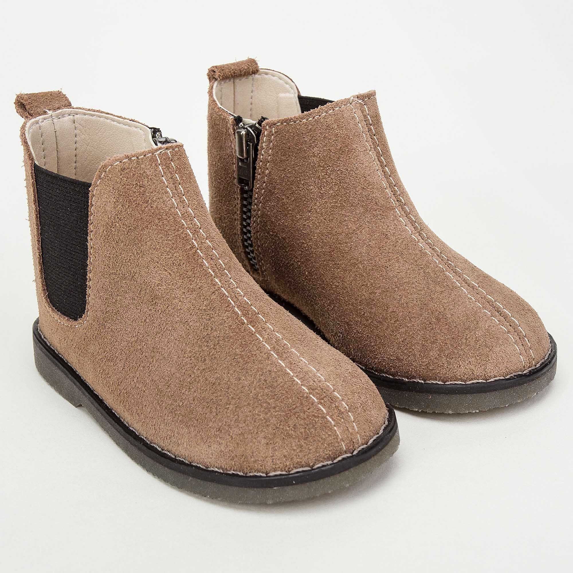 Boys Beige Tendon Soles Boot