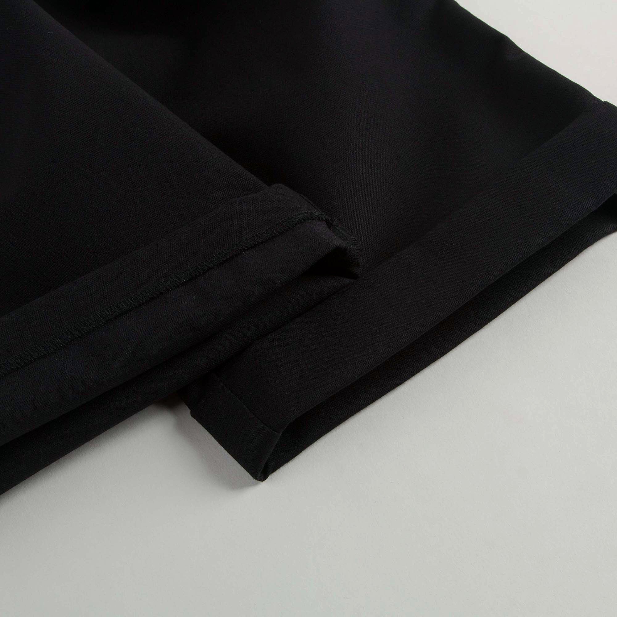 Girls Black Cotton Trouser With White Strape