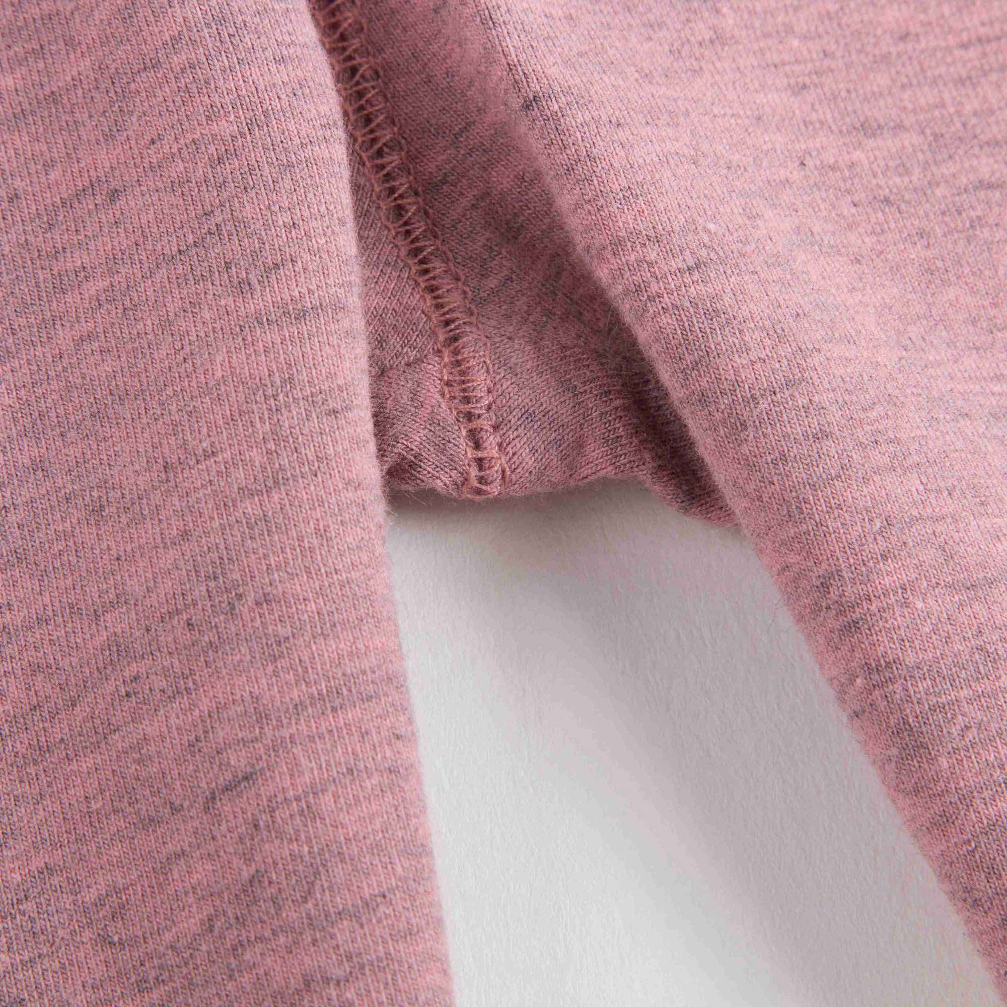 Baby Girls Pink Cotton Leggings With Check Cuffs