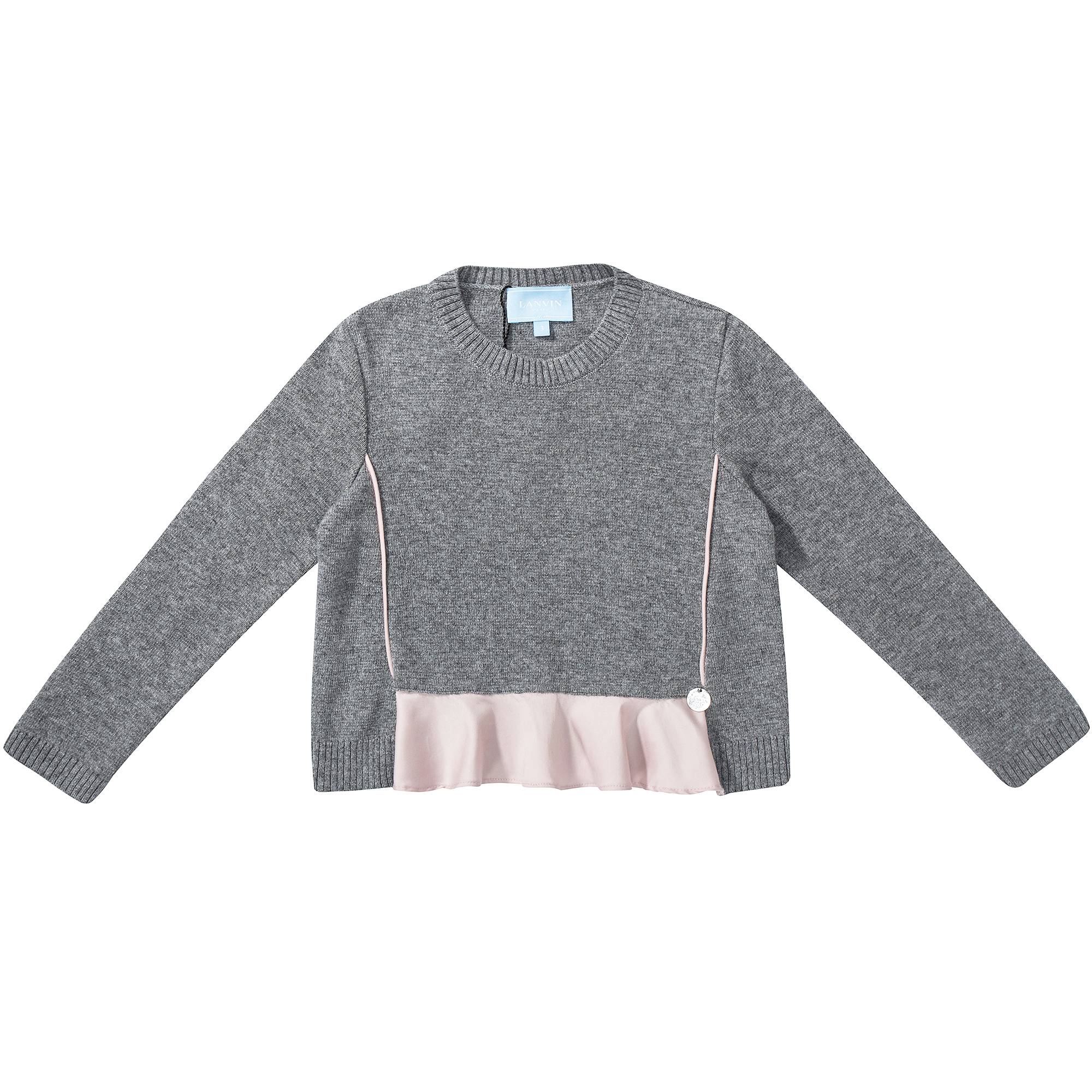 Girls Grigio & Rosa T-shirt
