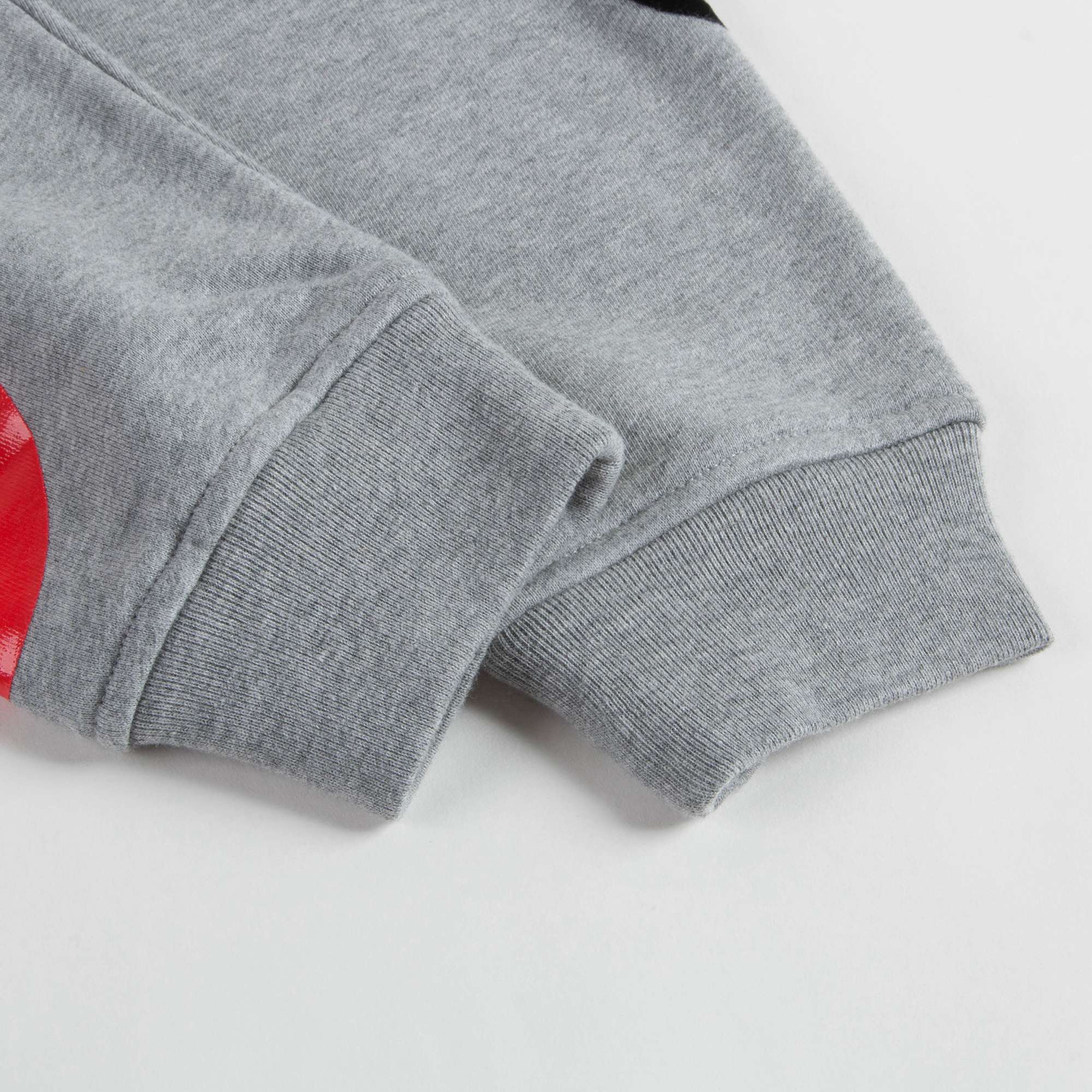 Girls Grey Melange Cotton Trousers