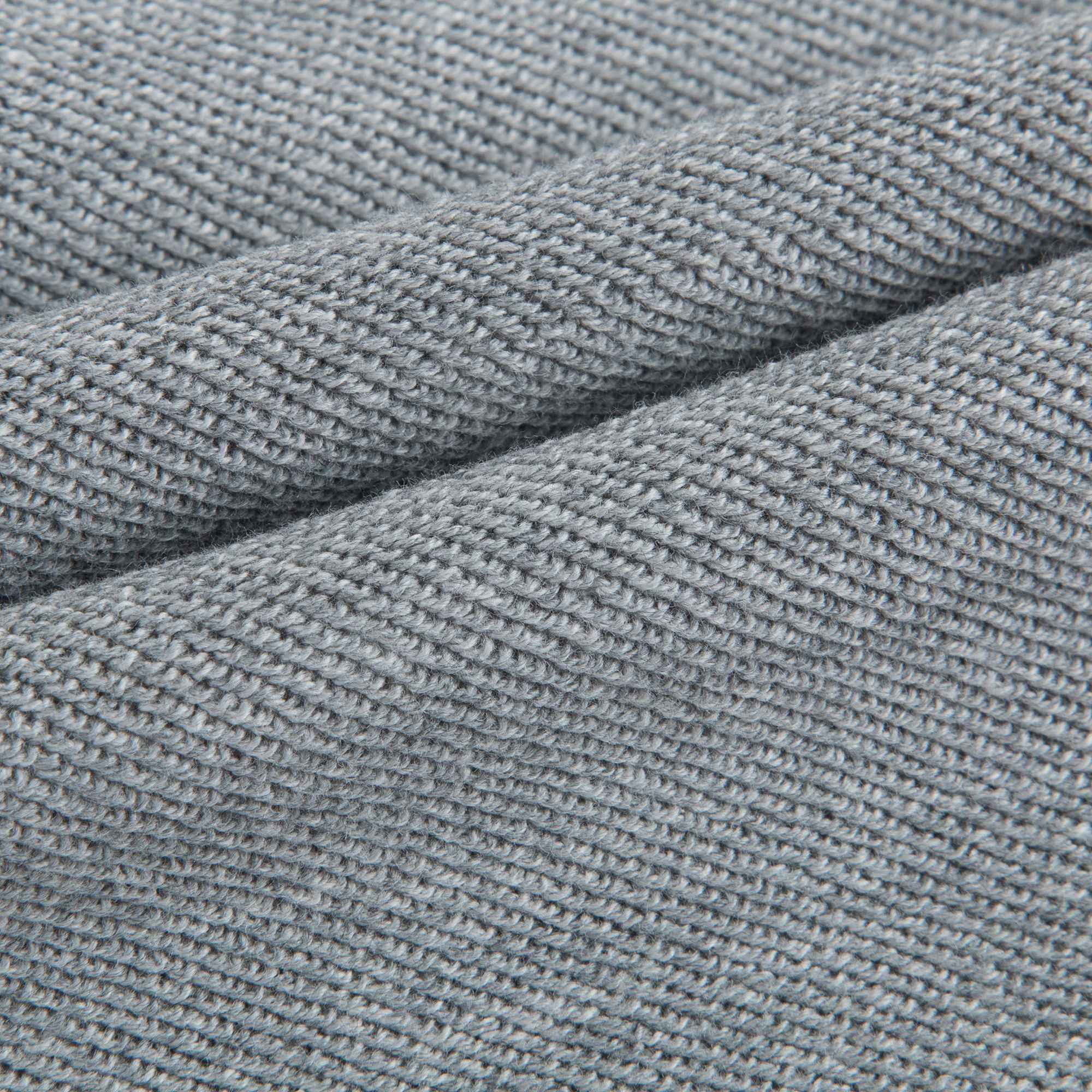 Boys Grey Melange Cotton Trousers