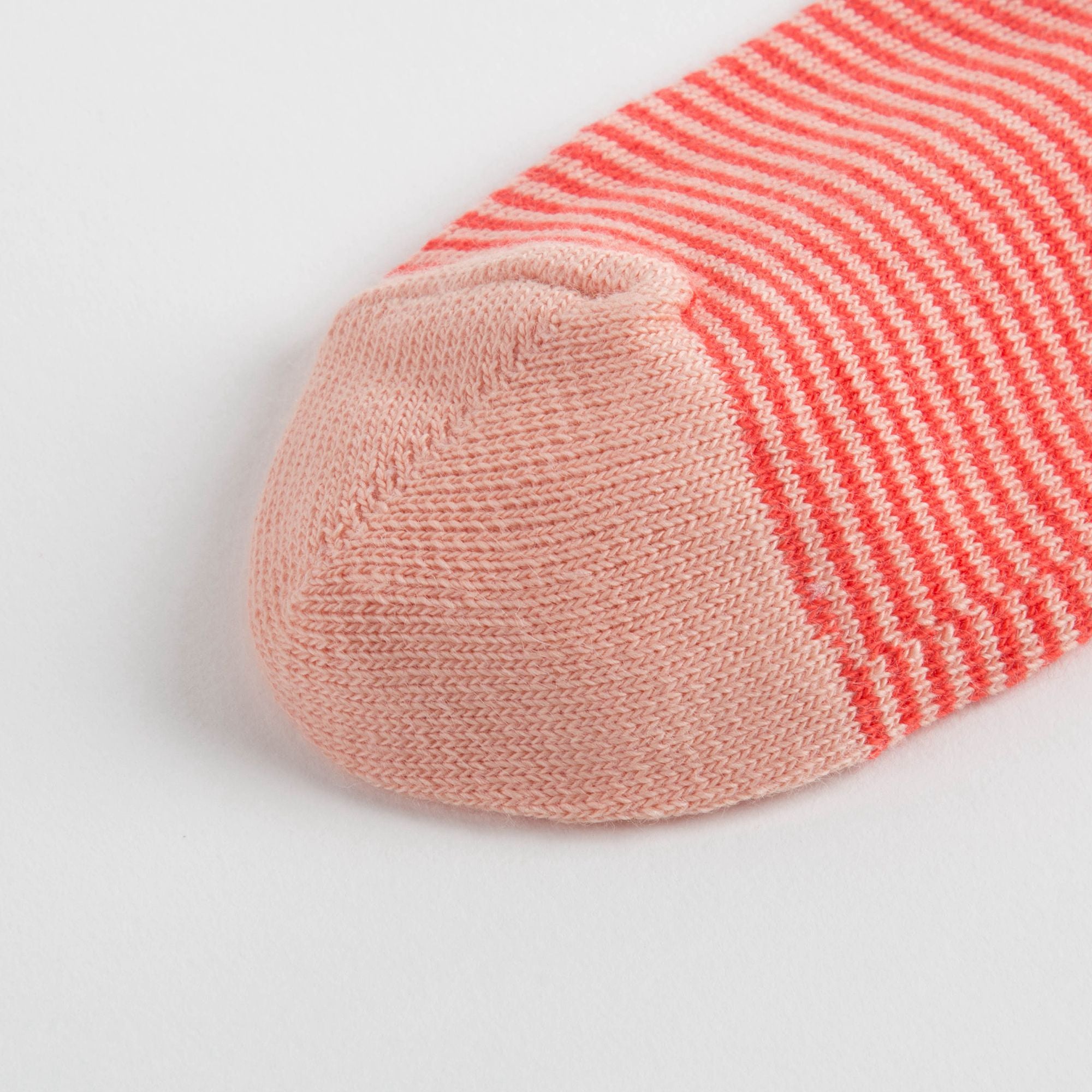 Girls Apricot Stripe Cotton Socks