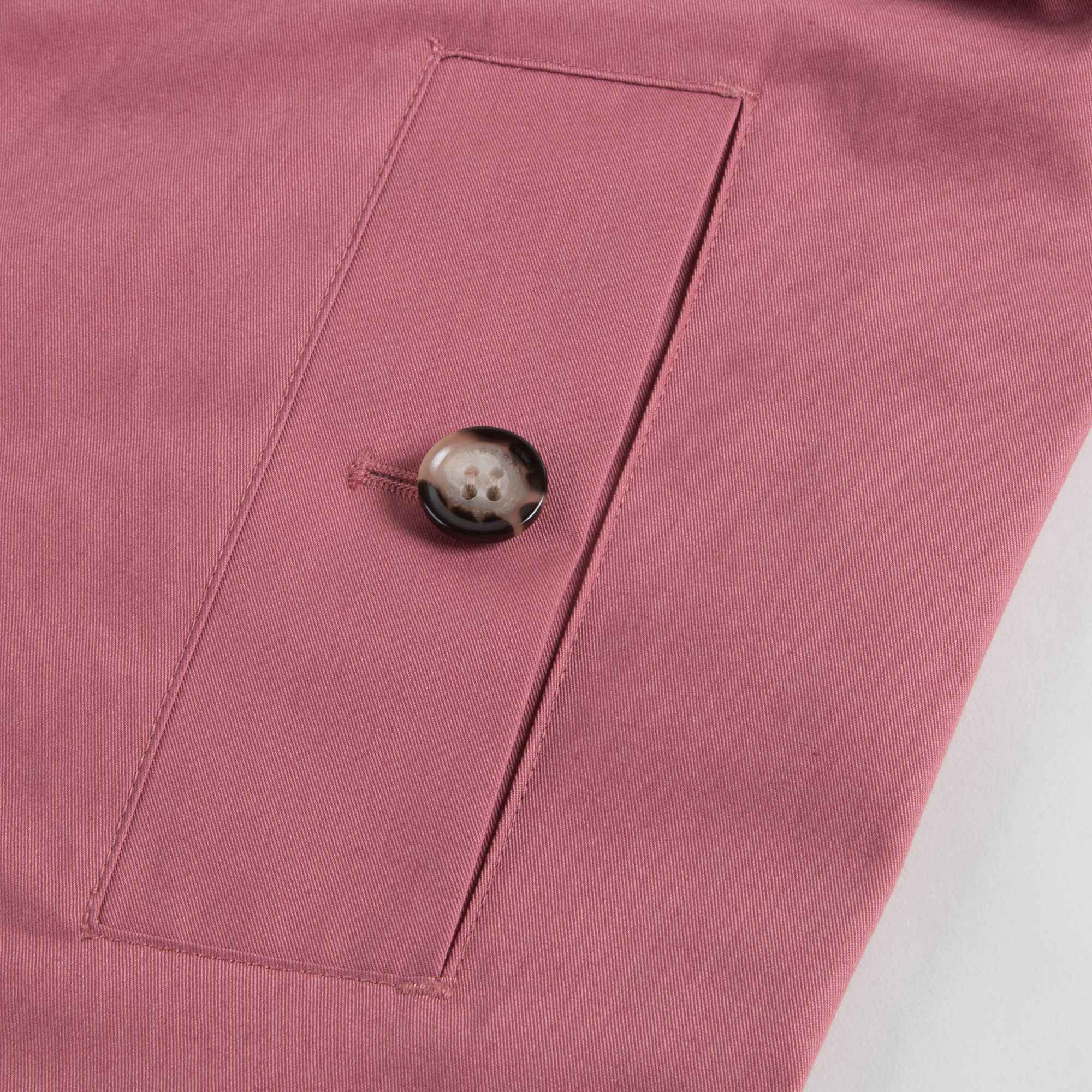 Girls Rose Pink Cotton Coat