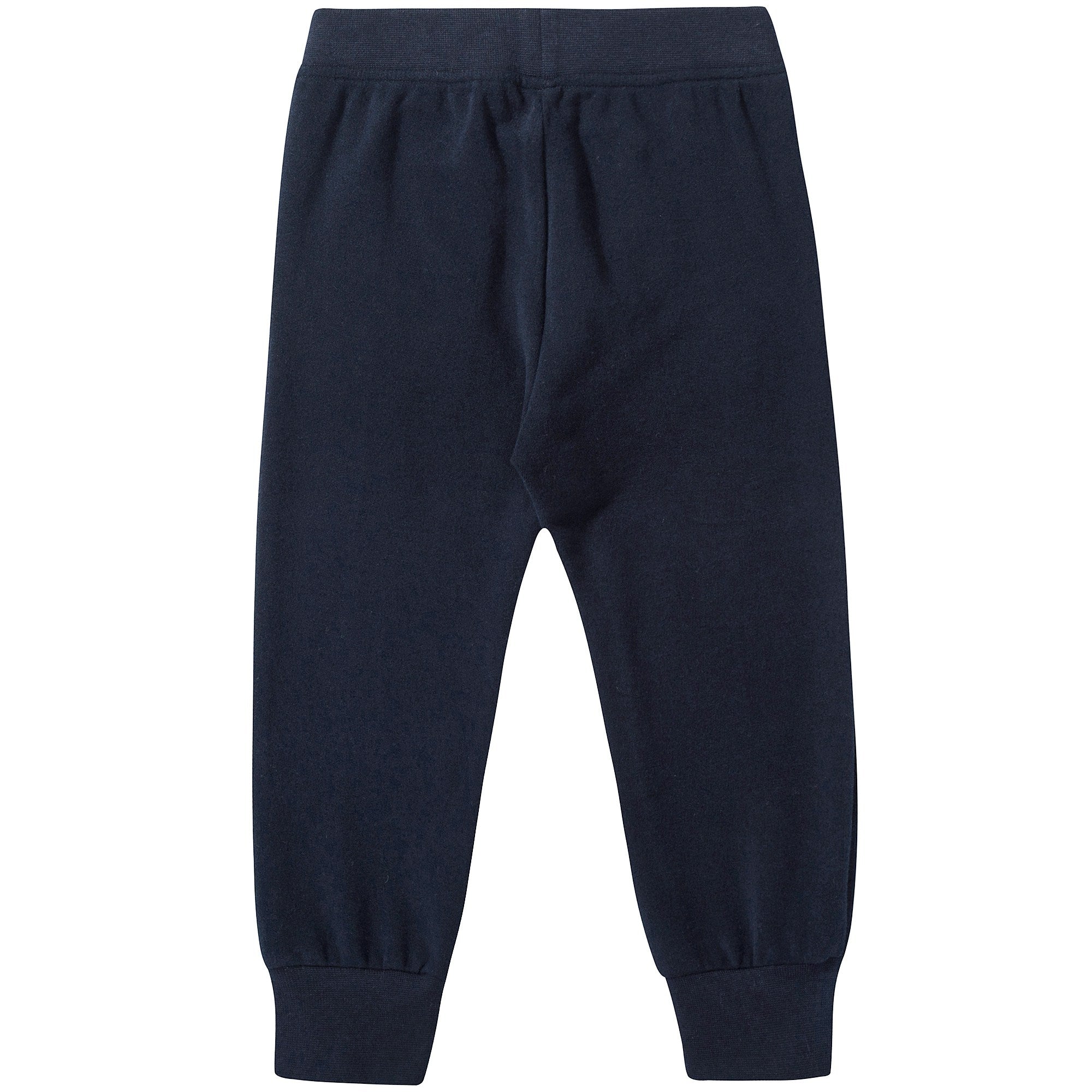 Girls Navy Blue Cotton Trousers