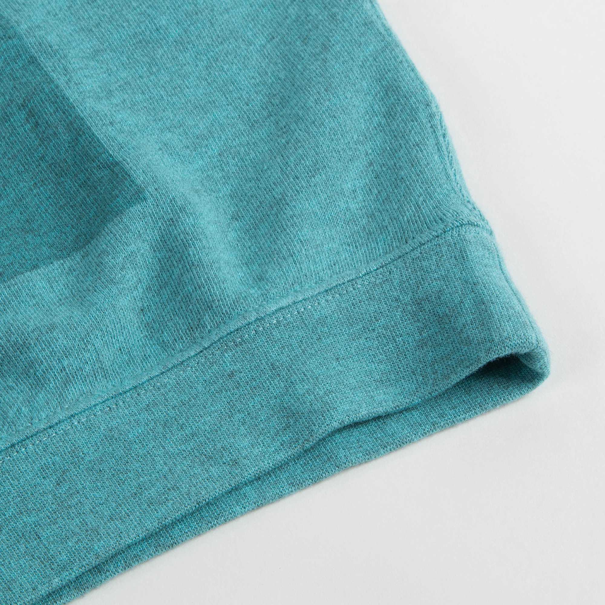 Girls Turquoise Cotton Sweatshirt