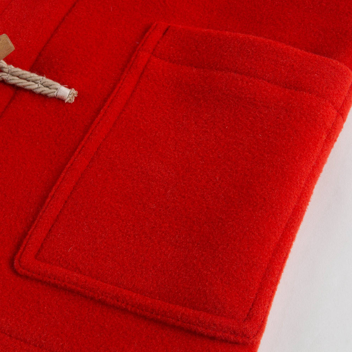 Manteau en laine orange rouge pour filles