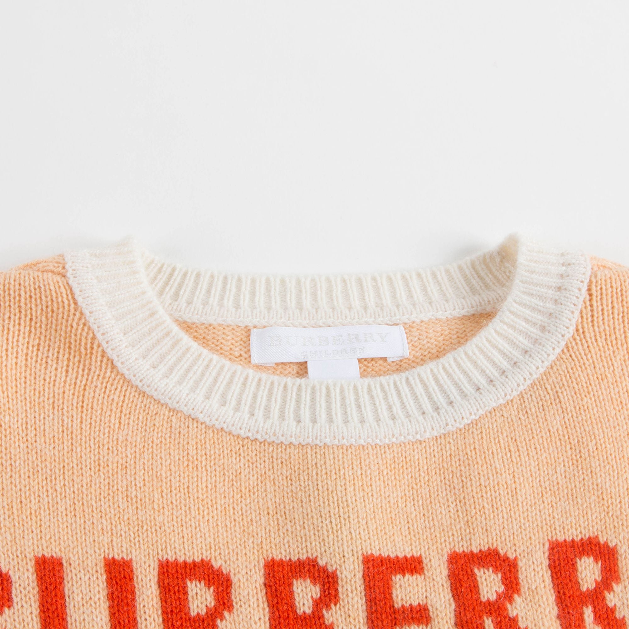 Girls Peach Logo Sweater