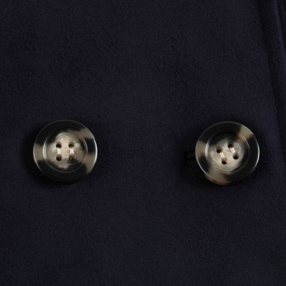 Manteau en laine vierge bleu marine pour fille