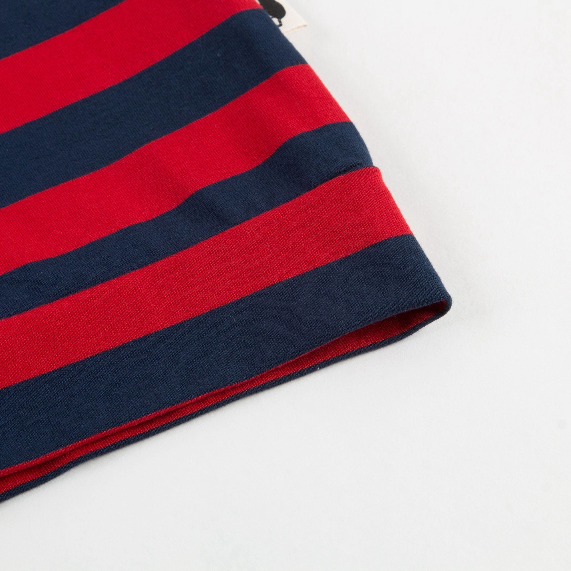 Girls Red & Blue Striped T-shirt