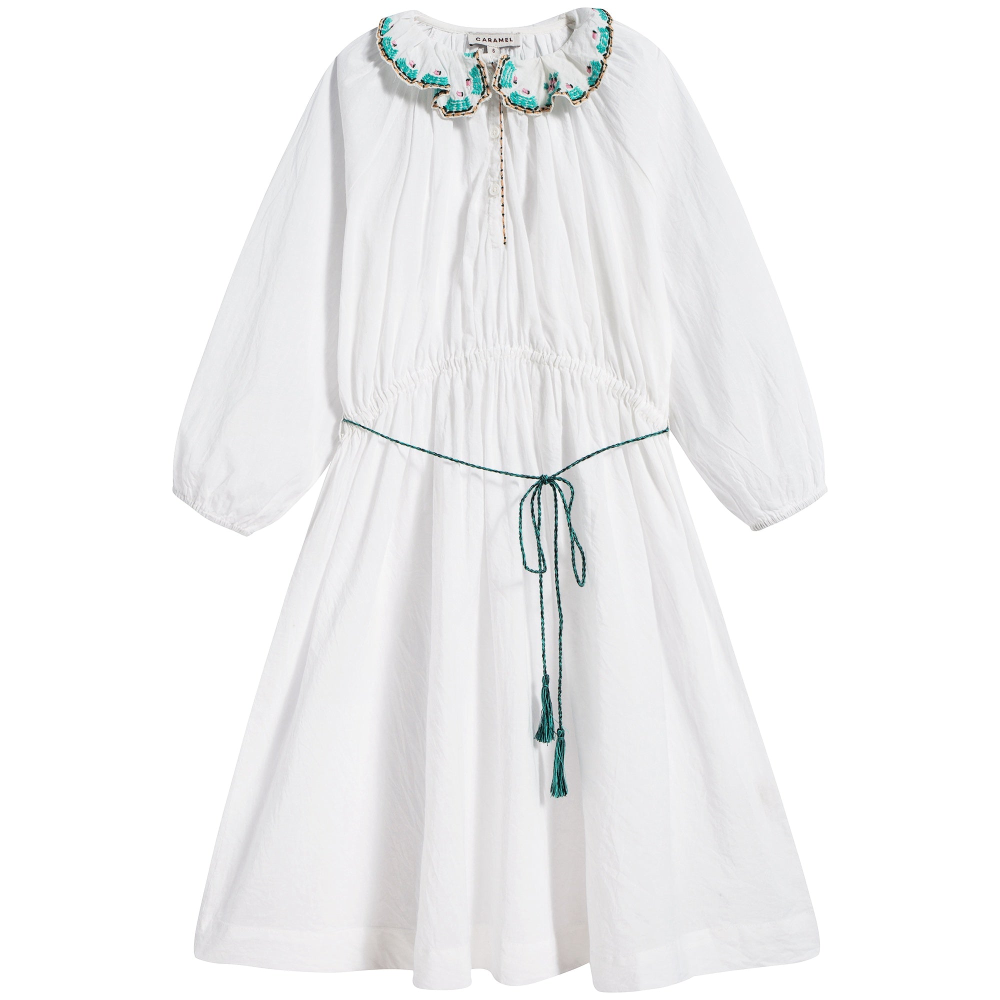 Girls White Portea Dress