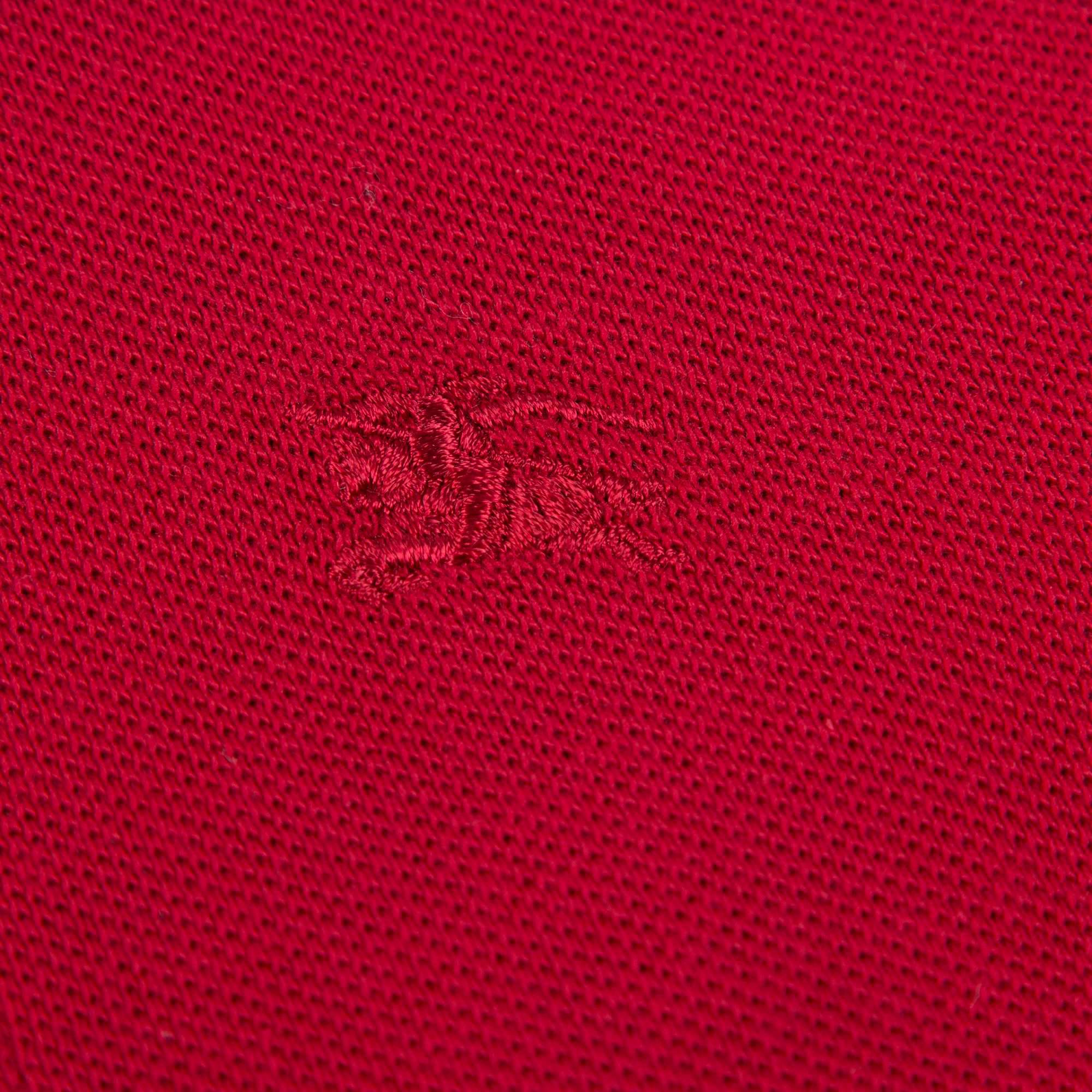 Polos rouges militaires en coton pour garçons