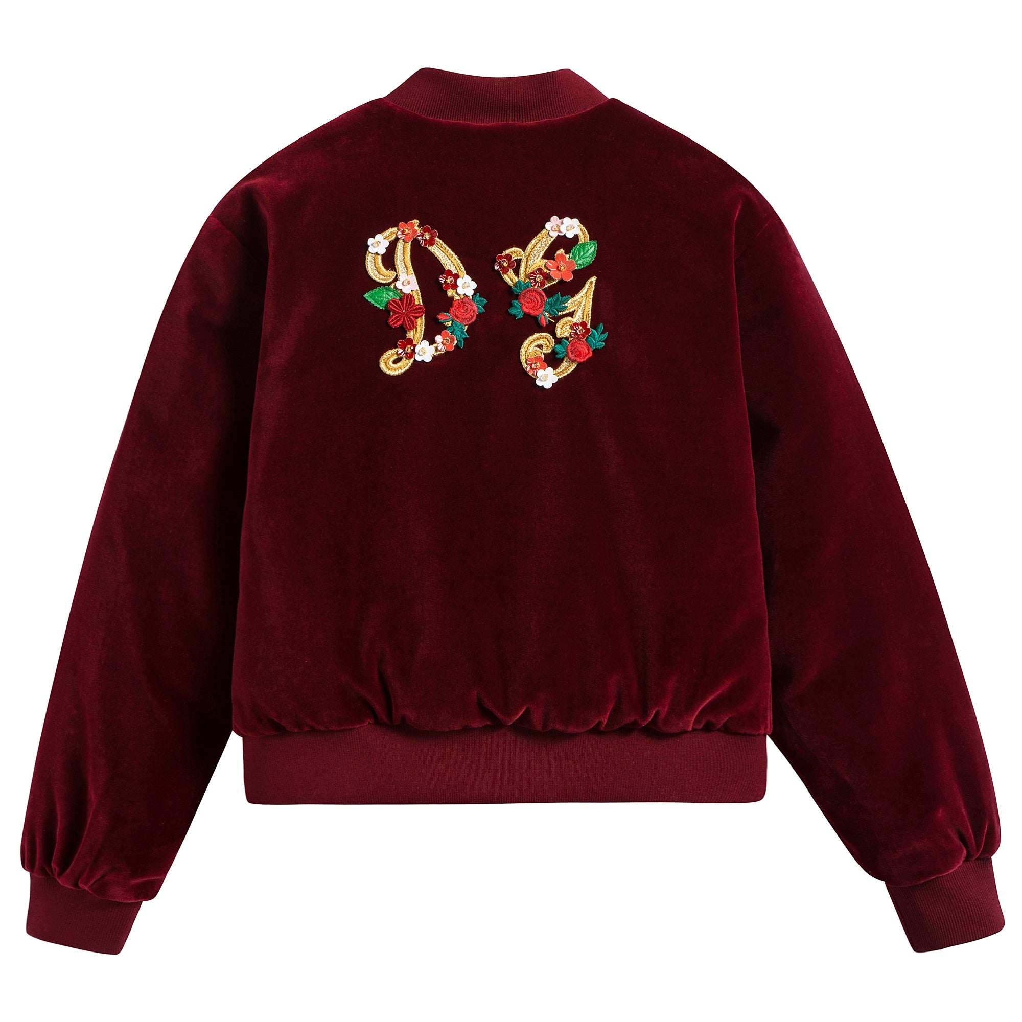 Girls Red Velvet Liner Pilot Jacket