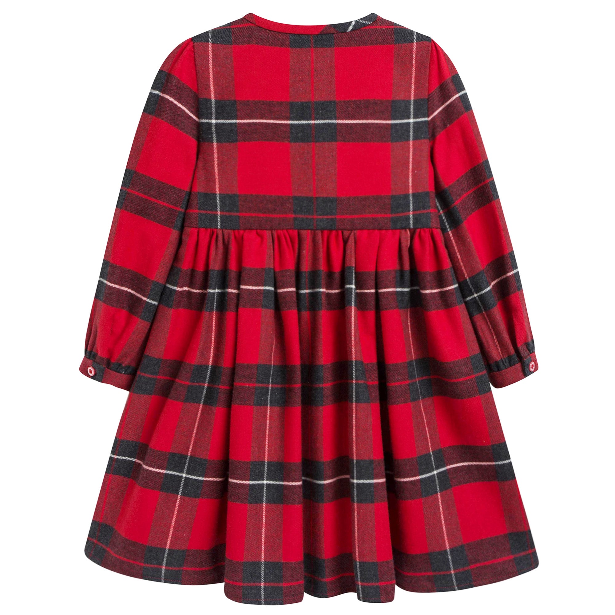 Girls Red Checked Dress