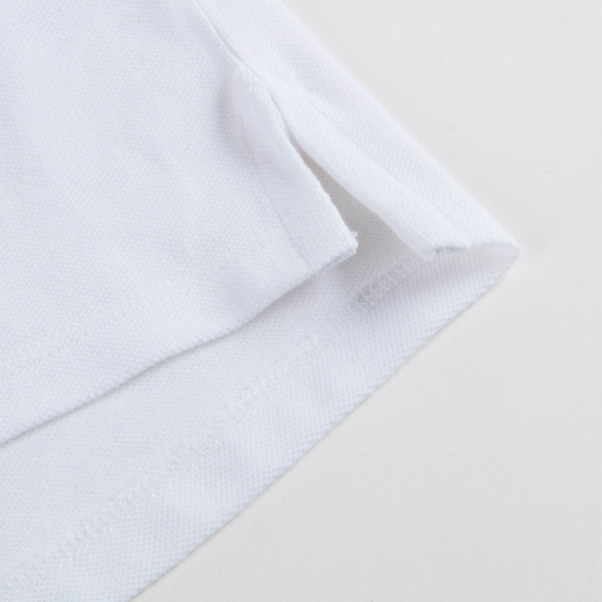 Baby Boys White Cotton Polo Shirt