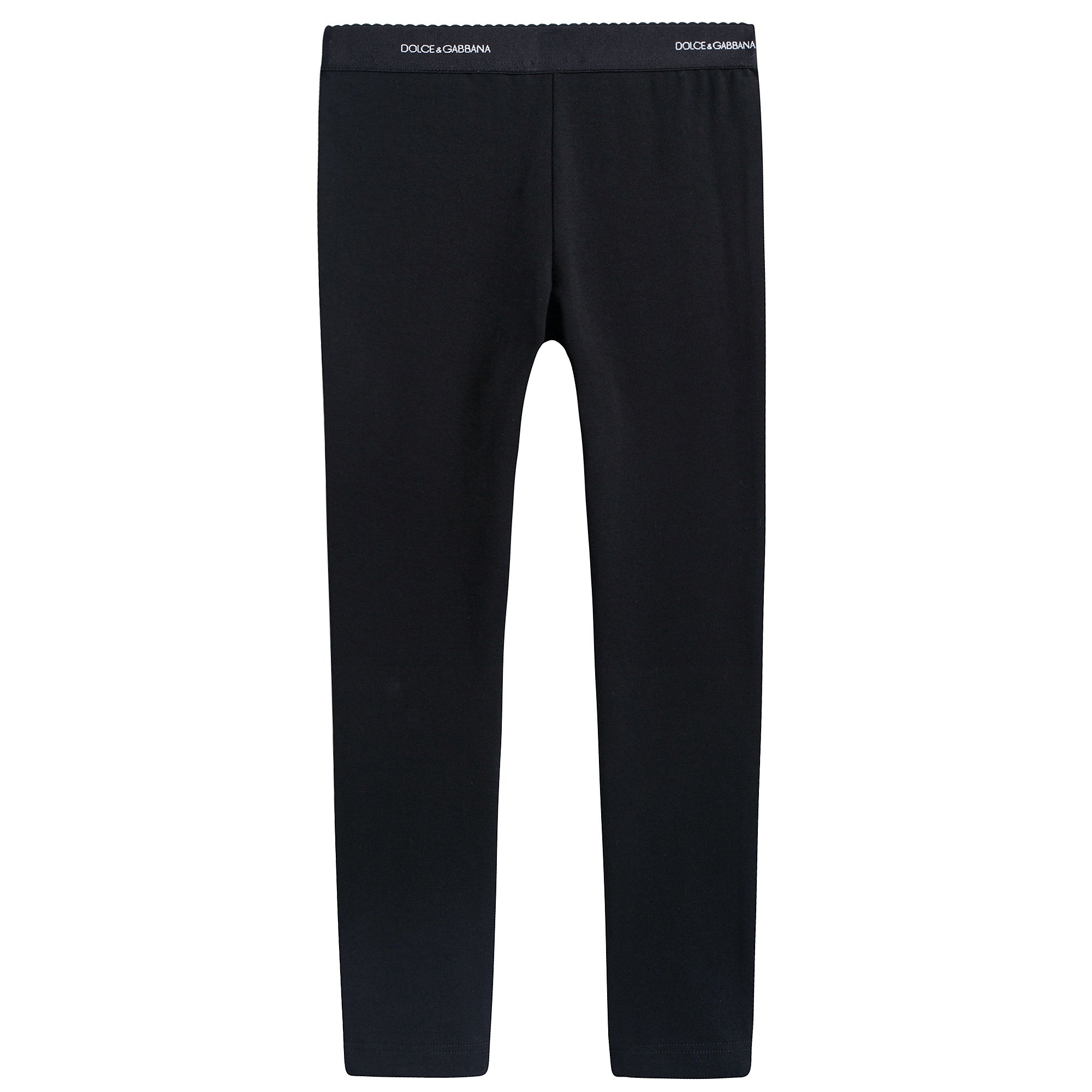 Girls Black Cotton Trousers