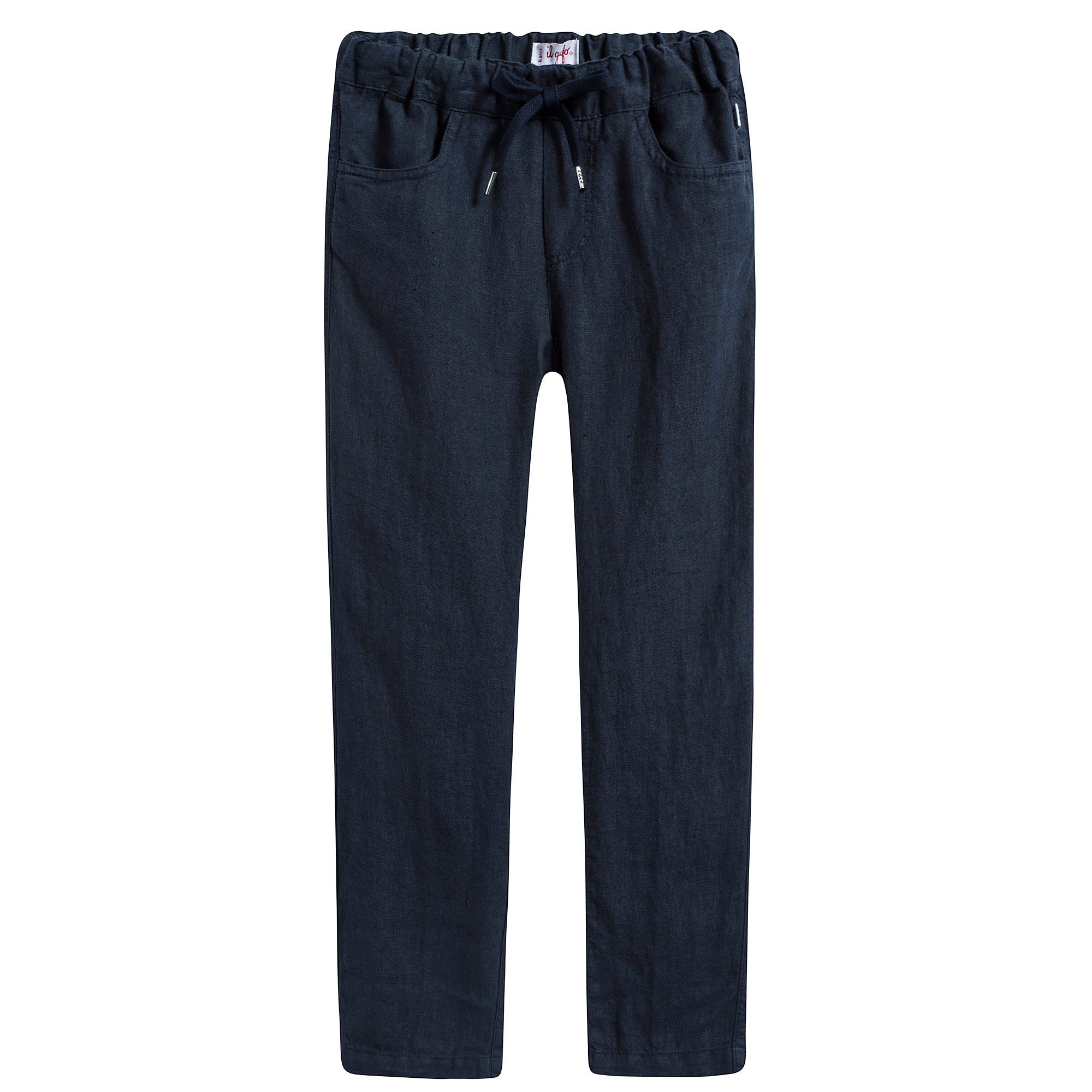 Boys Dark Blue Lien Trousers