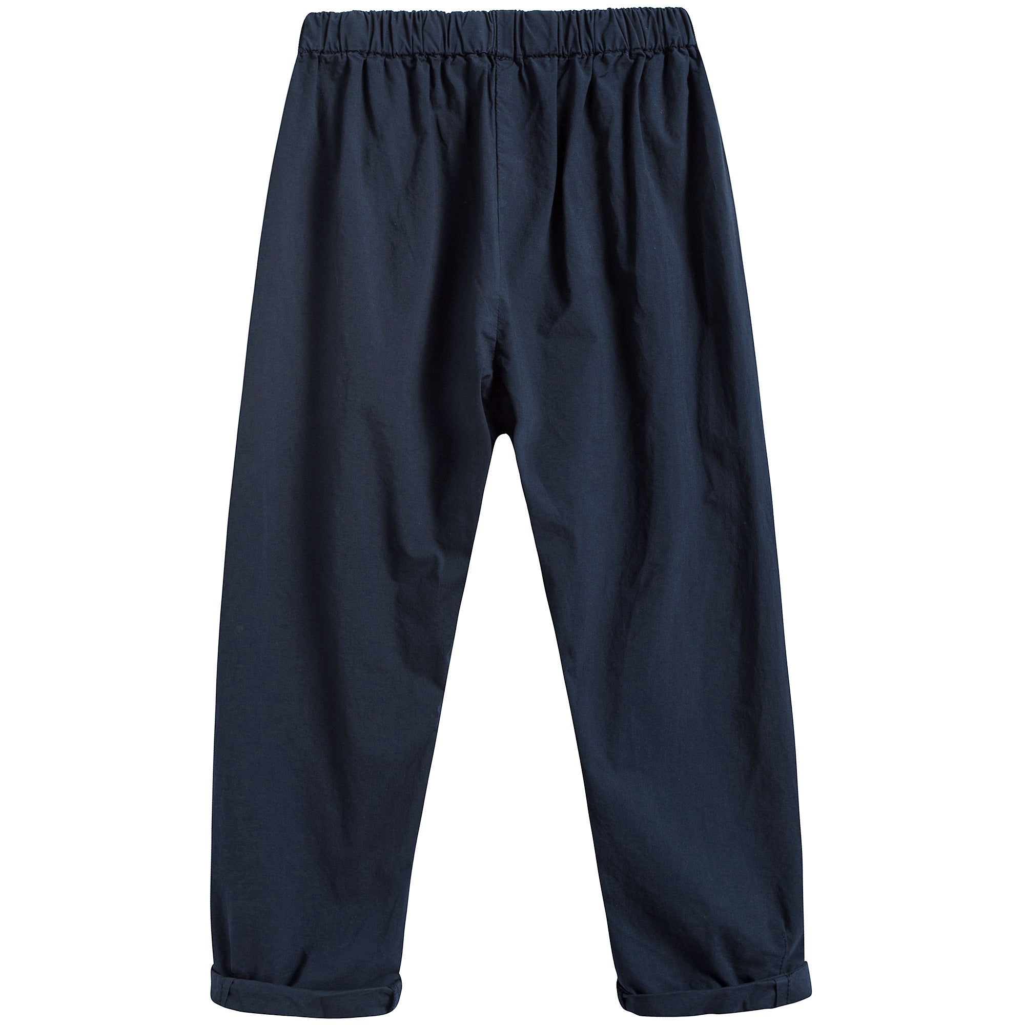 Girls Dark Blue Cotton Trousers