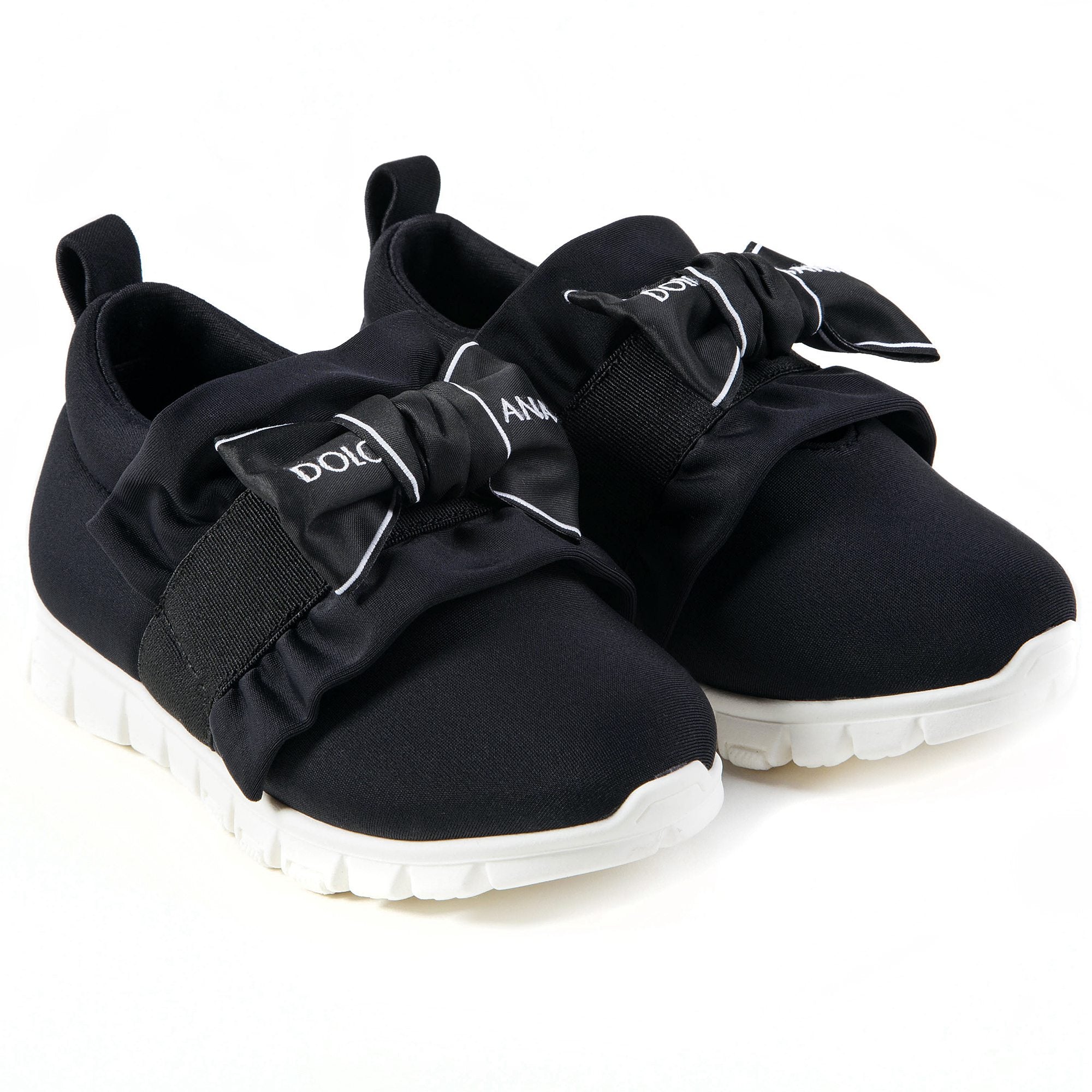 Girls Black Nylon Shoes