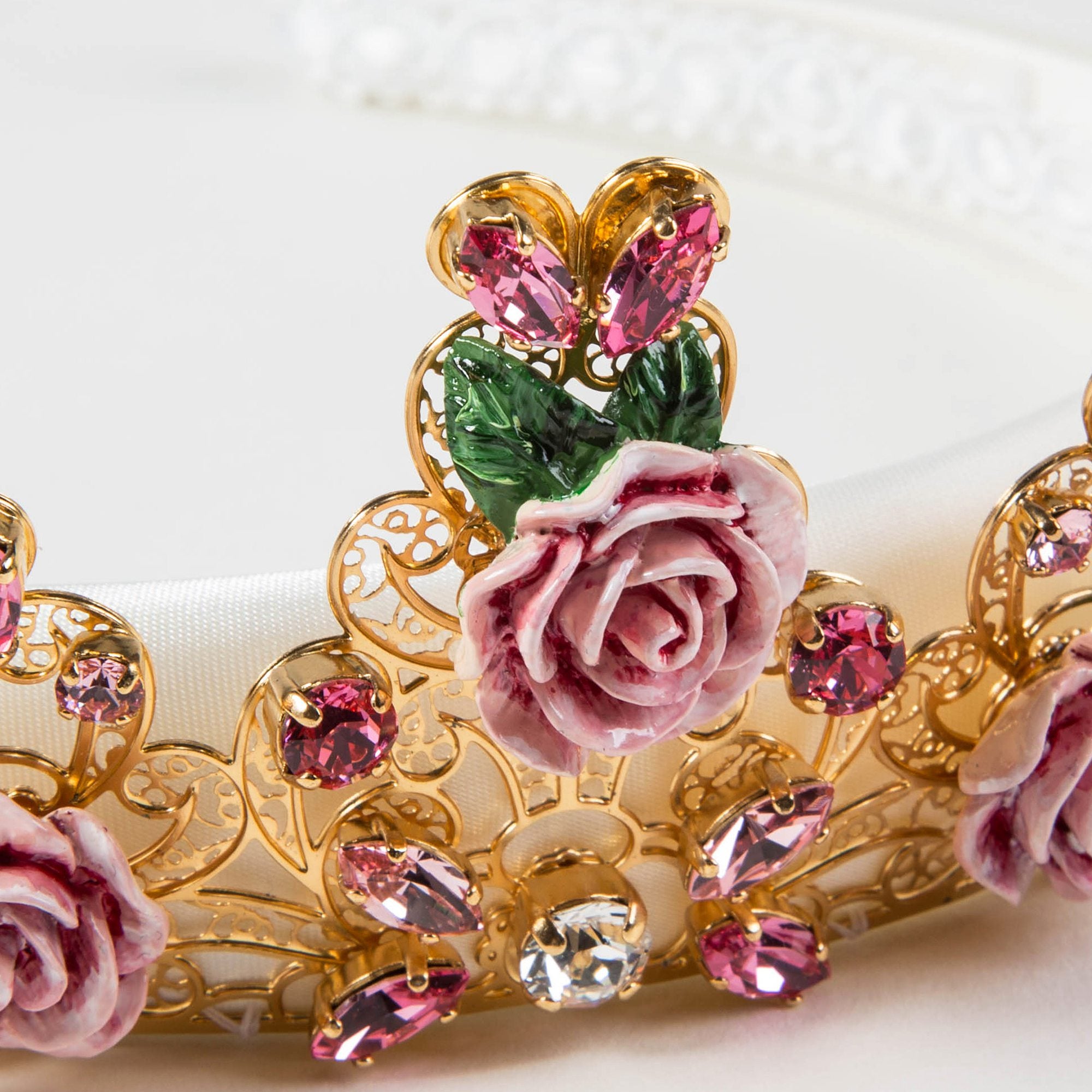 Girls Rose Gold Crown Headband