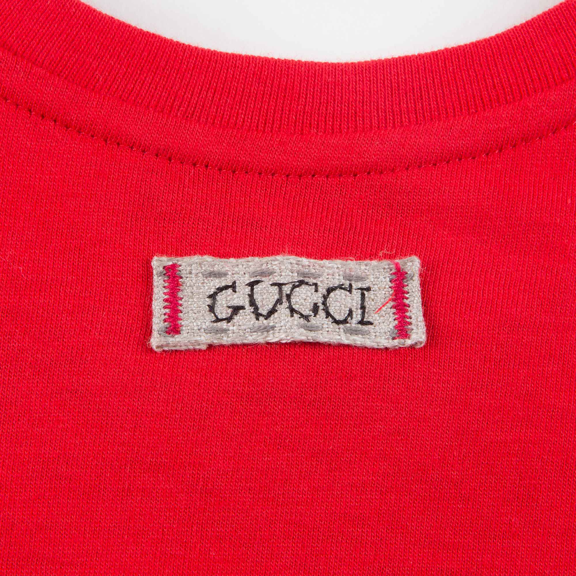 Baby Girls Red Cat T-shirt