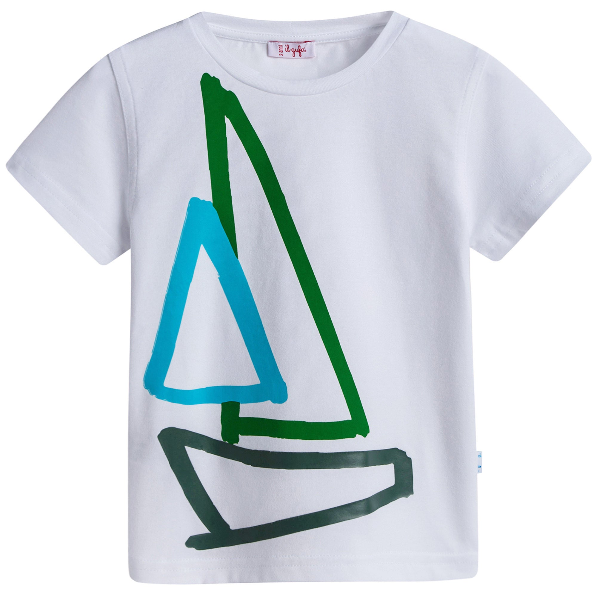 Boys White Cotton Jersey T-Shirt
