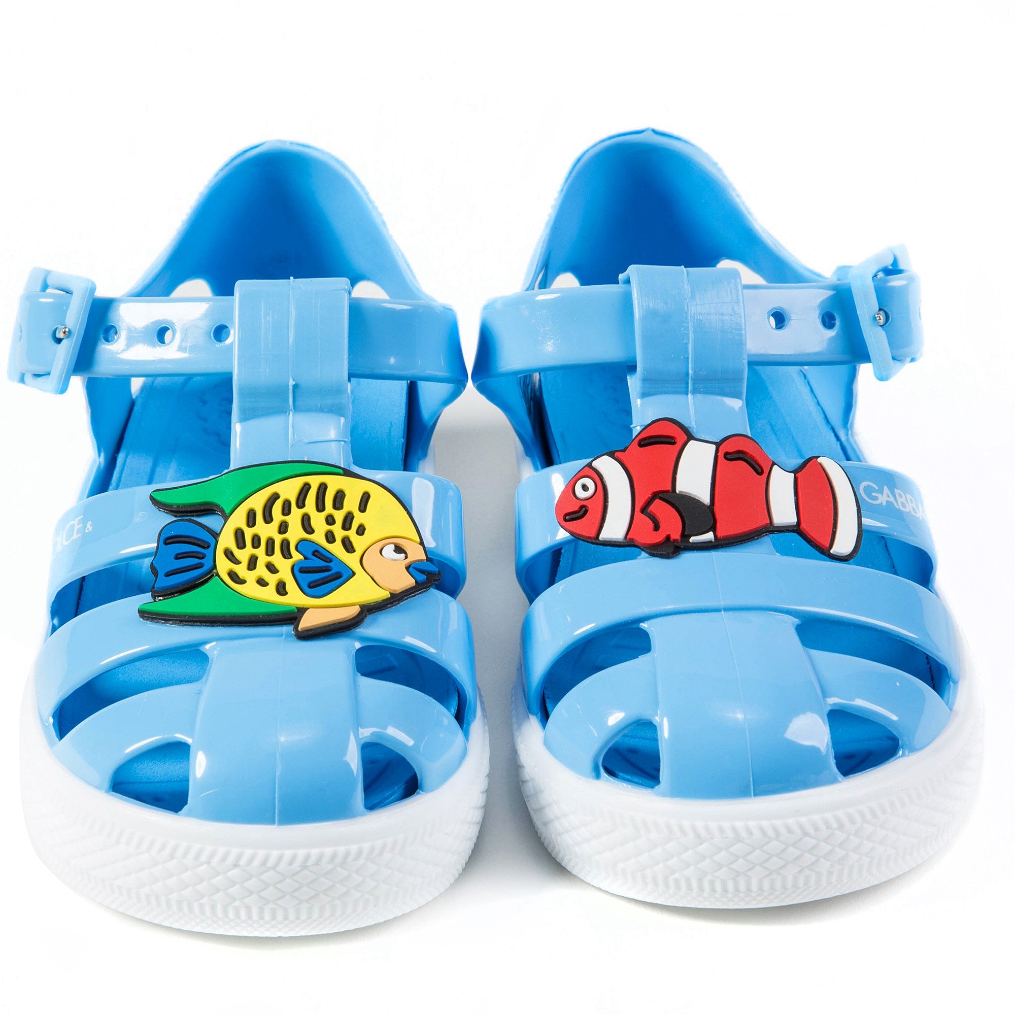Boys & Girls Wathet Whit Fish Sandals