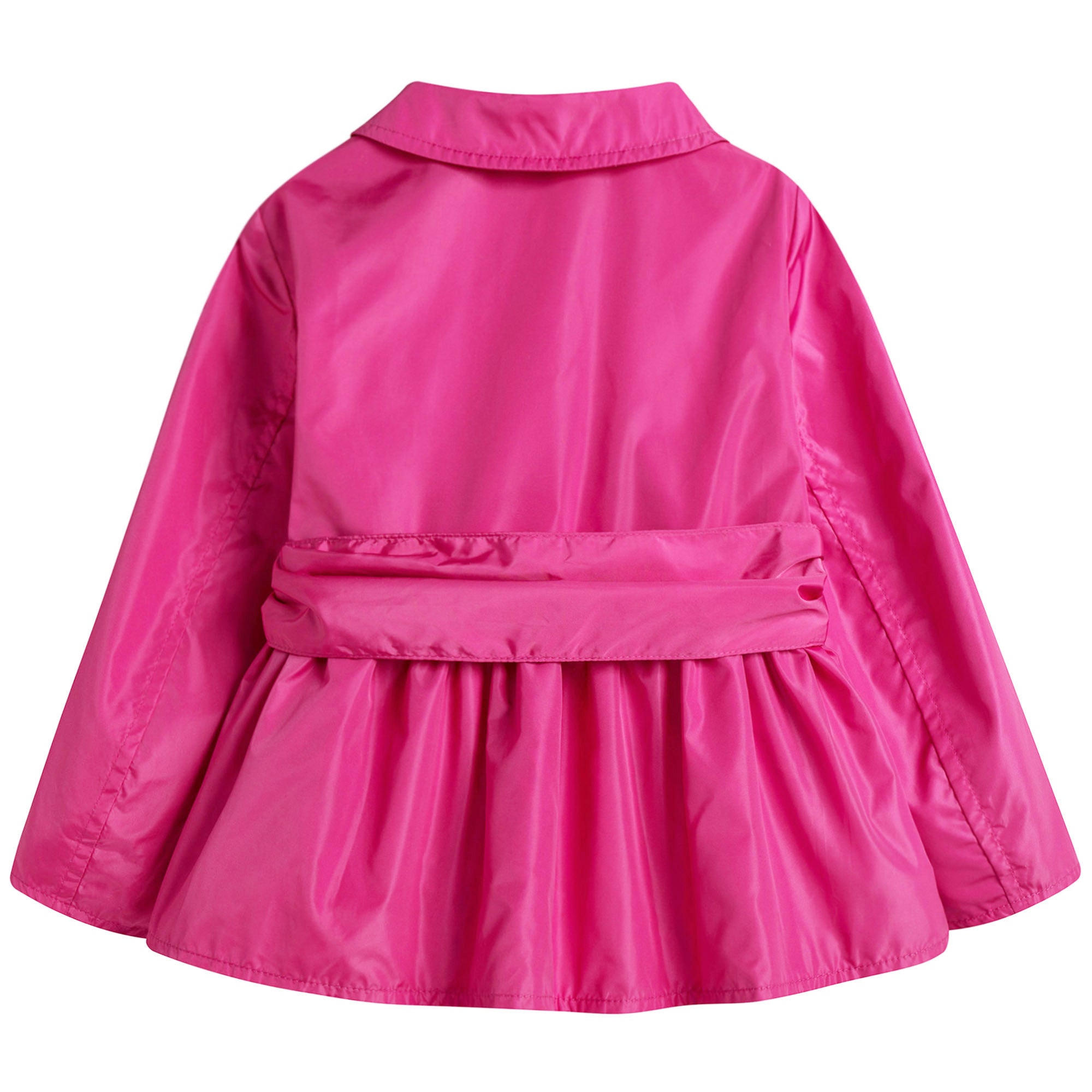 Girls Dark Pink Jacket With Sash