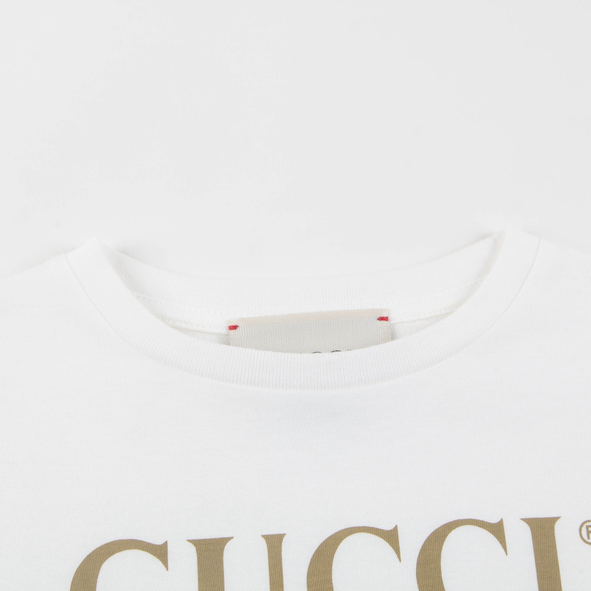 Girls White Logo Cotton T-shirt