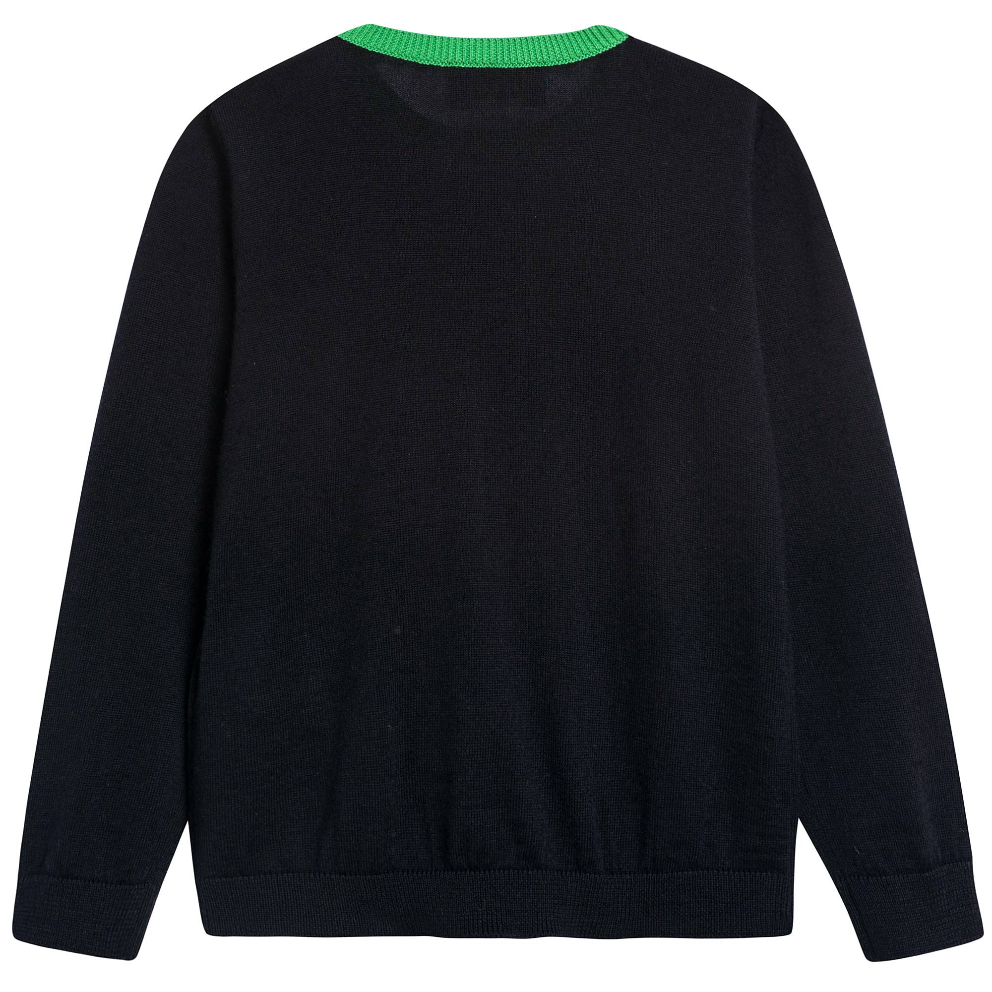 Baby Boys Navy Blue Wool Sweater