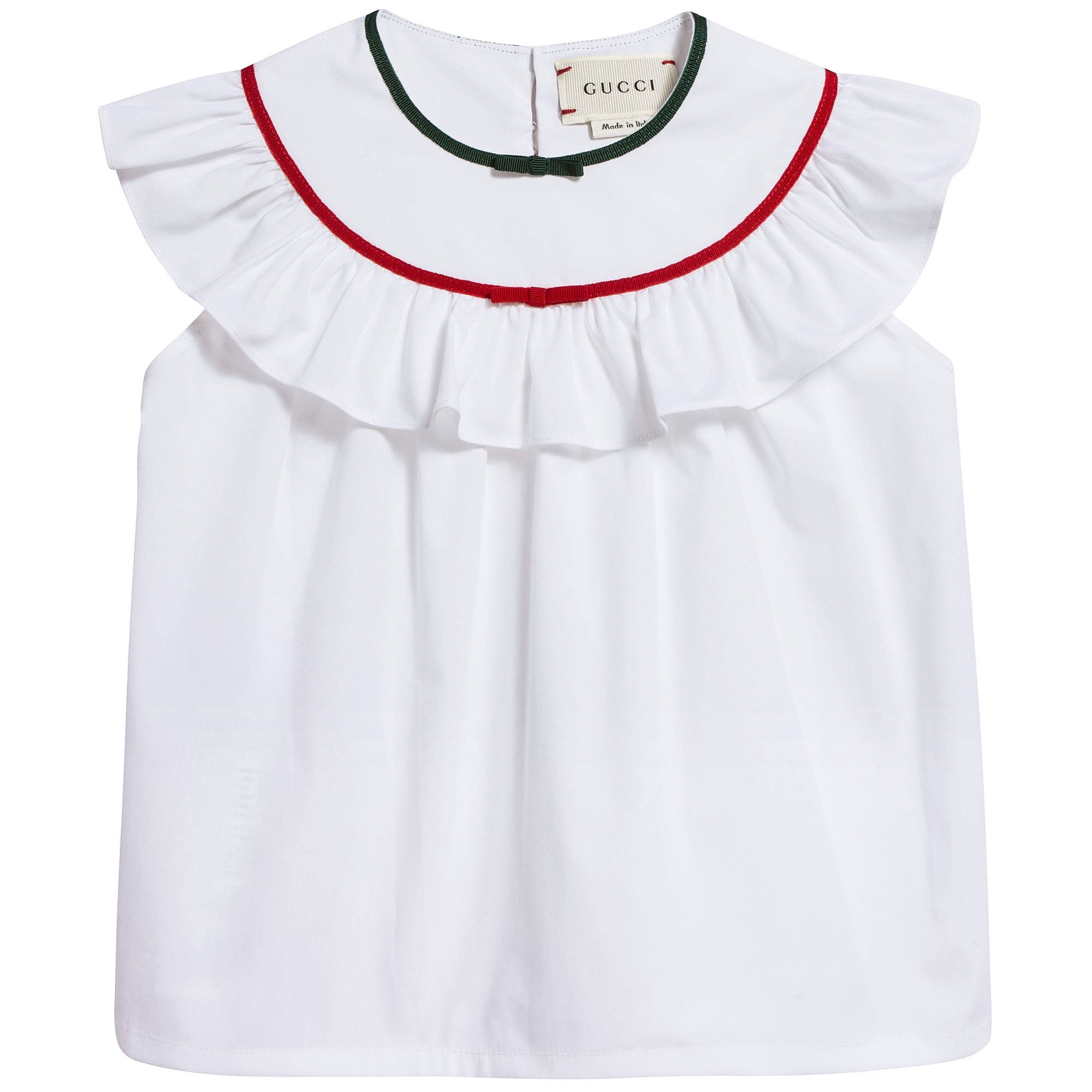 Baby Girls White Cotton Blouse