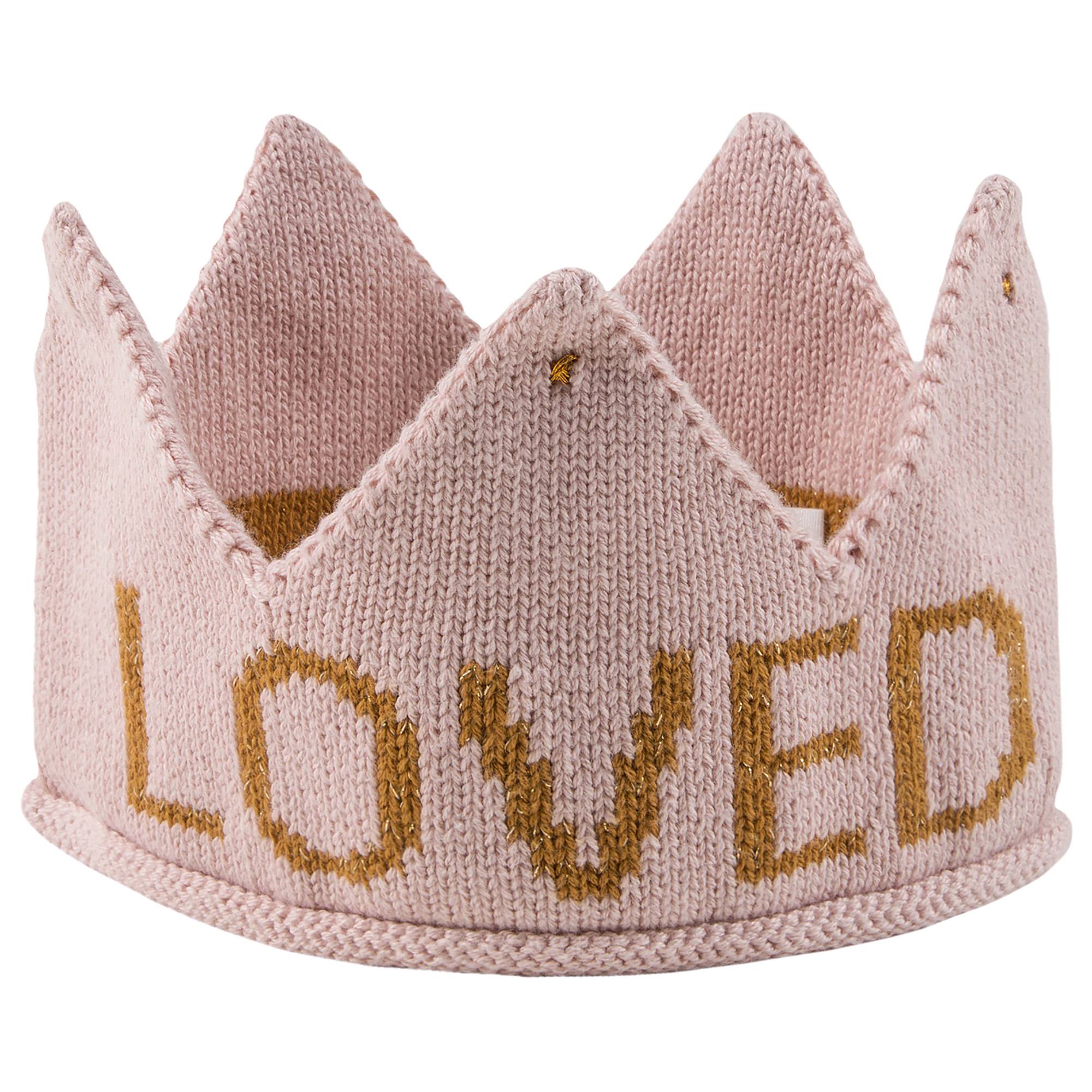 Baby Girls Light Pink & Loved Cotton Crown