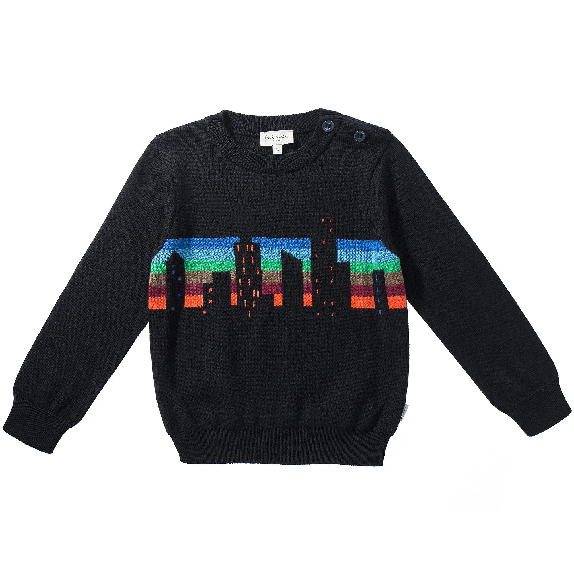 Boys Black Cotton Sweatshirt