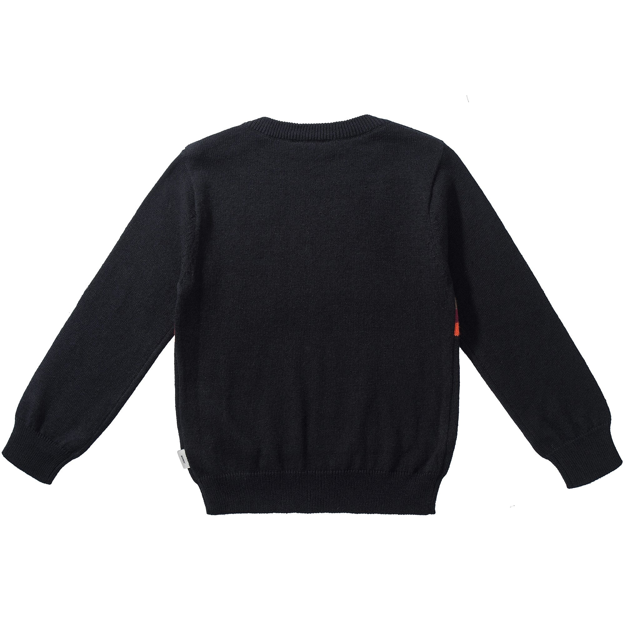 Boys Black Cotton Sweatshirt