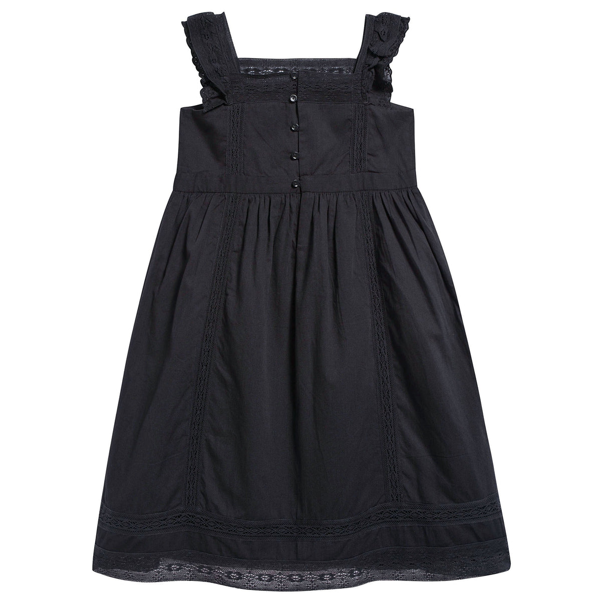 Robe à bretelles noire pour fille