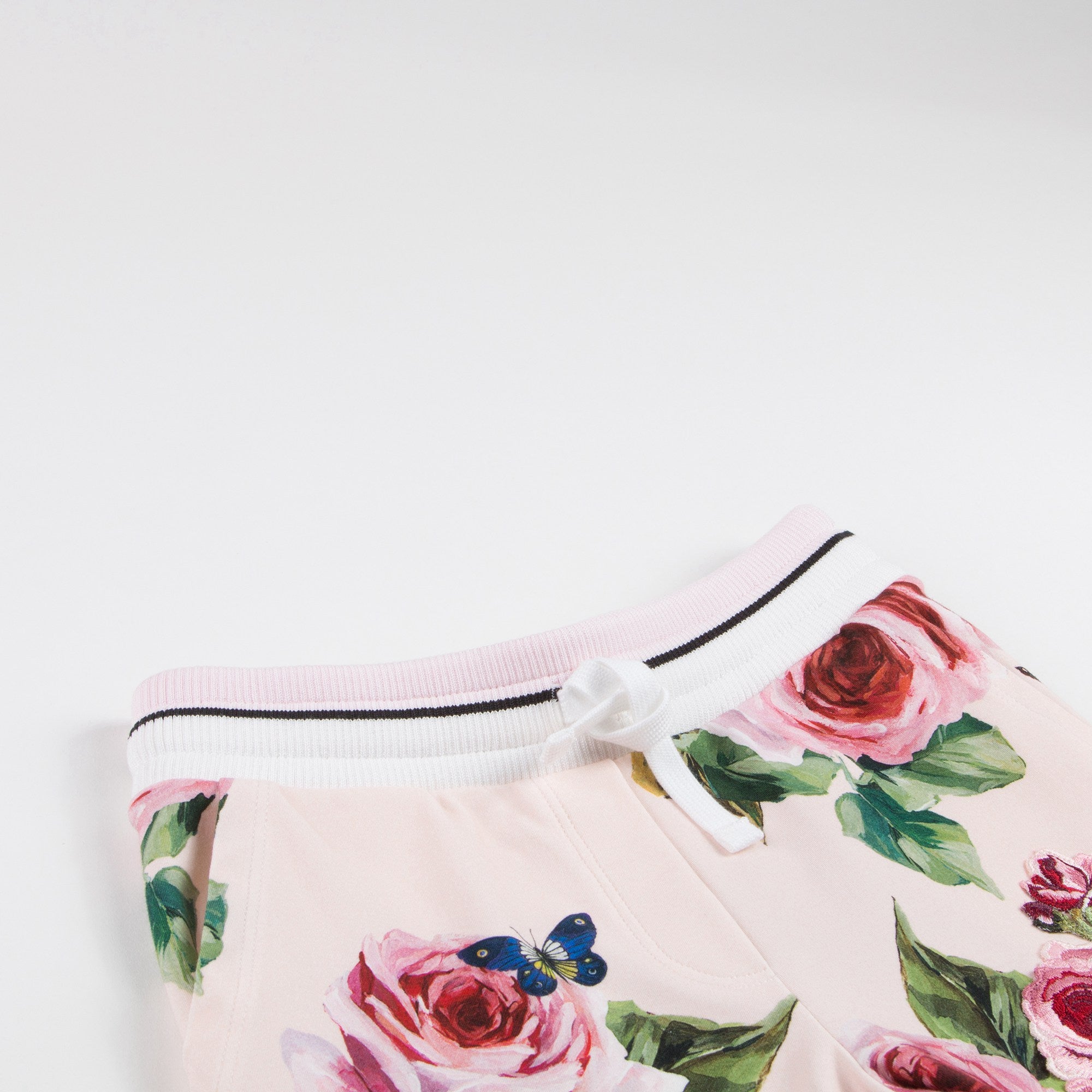 Girls Beige Rose Cotton Trousers(合并到19897)