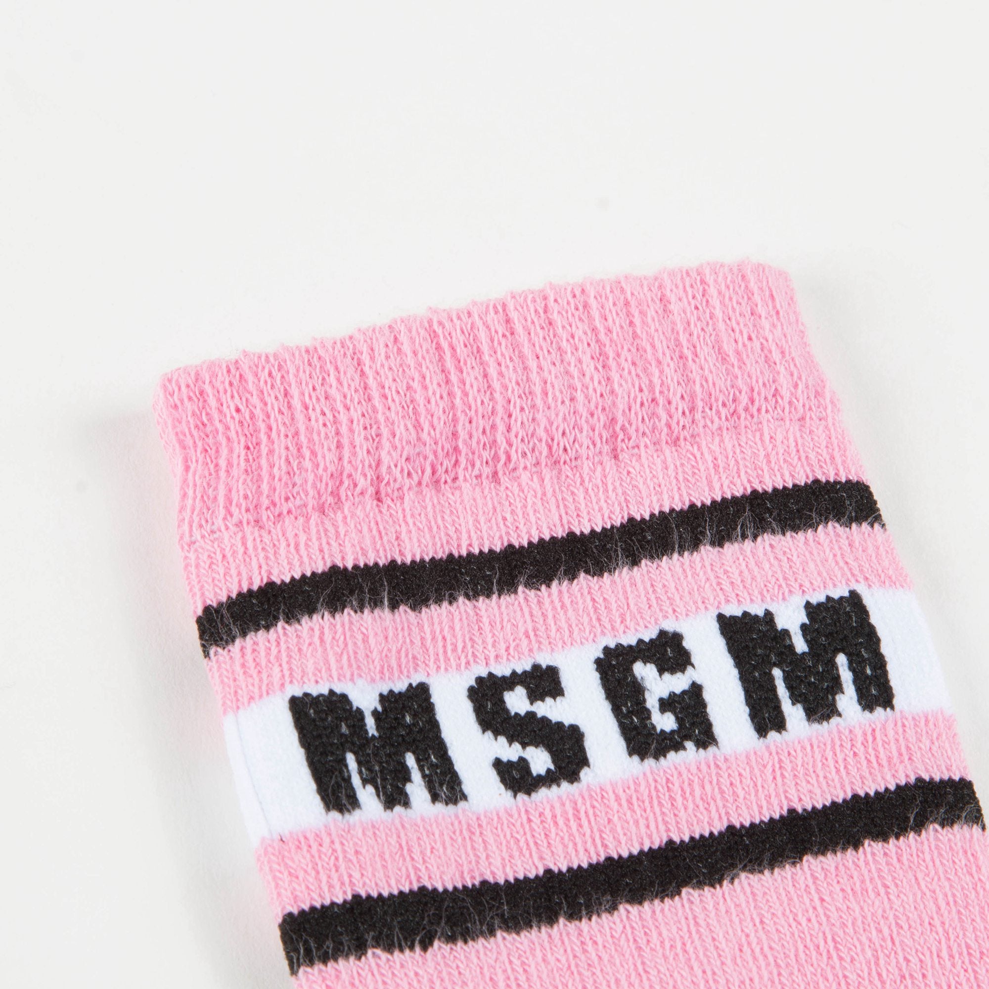 Girls White Logo Cotton Socks