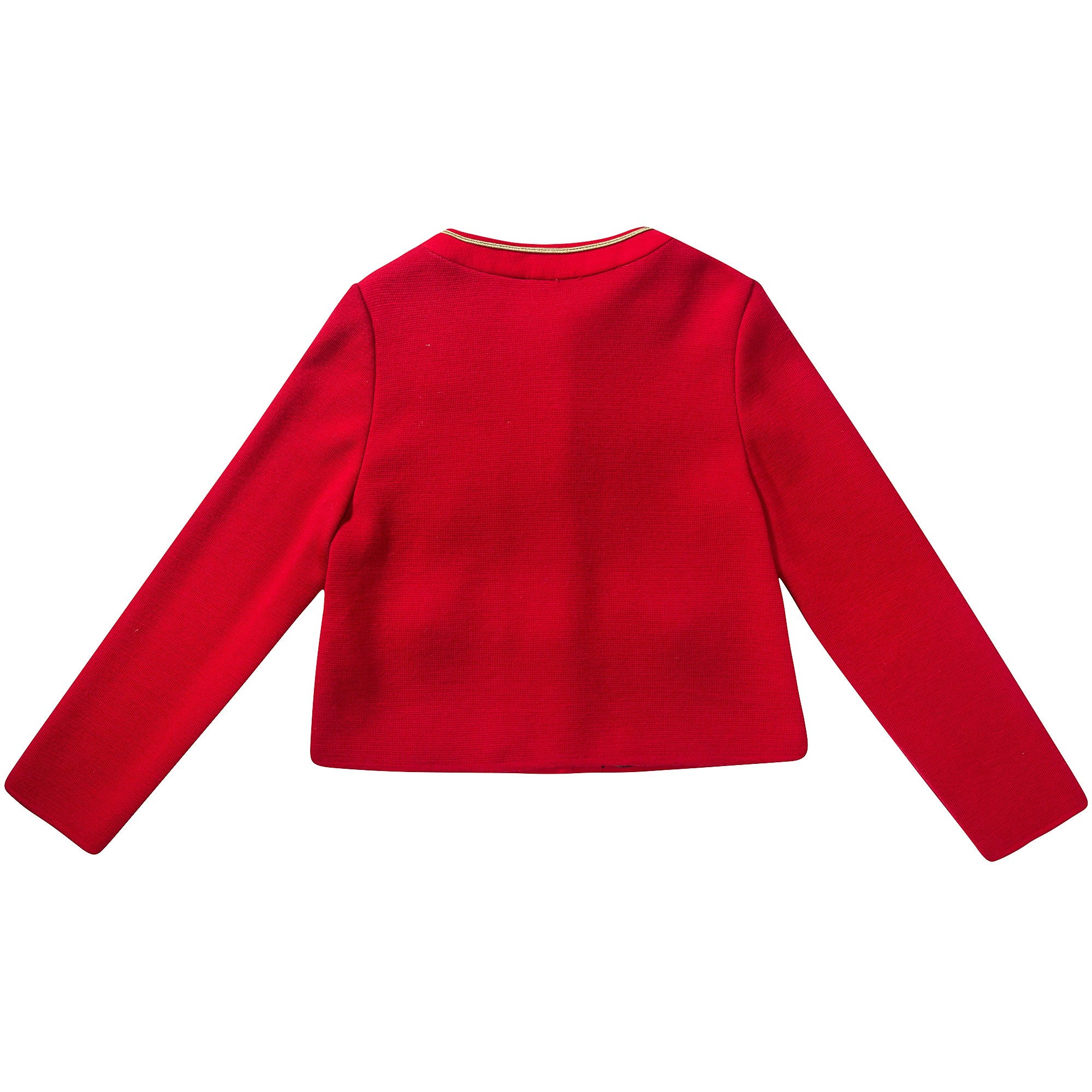 Girls Red "Giacca" Logo Coat