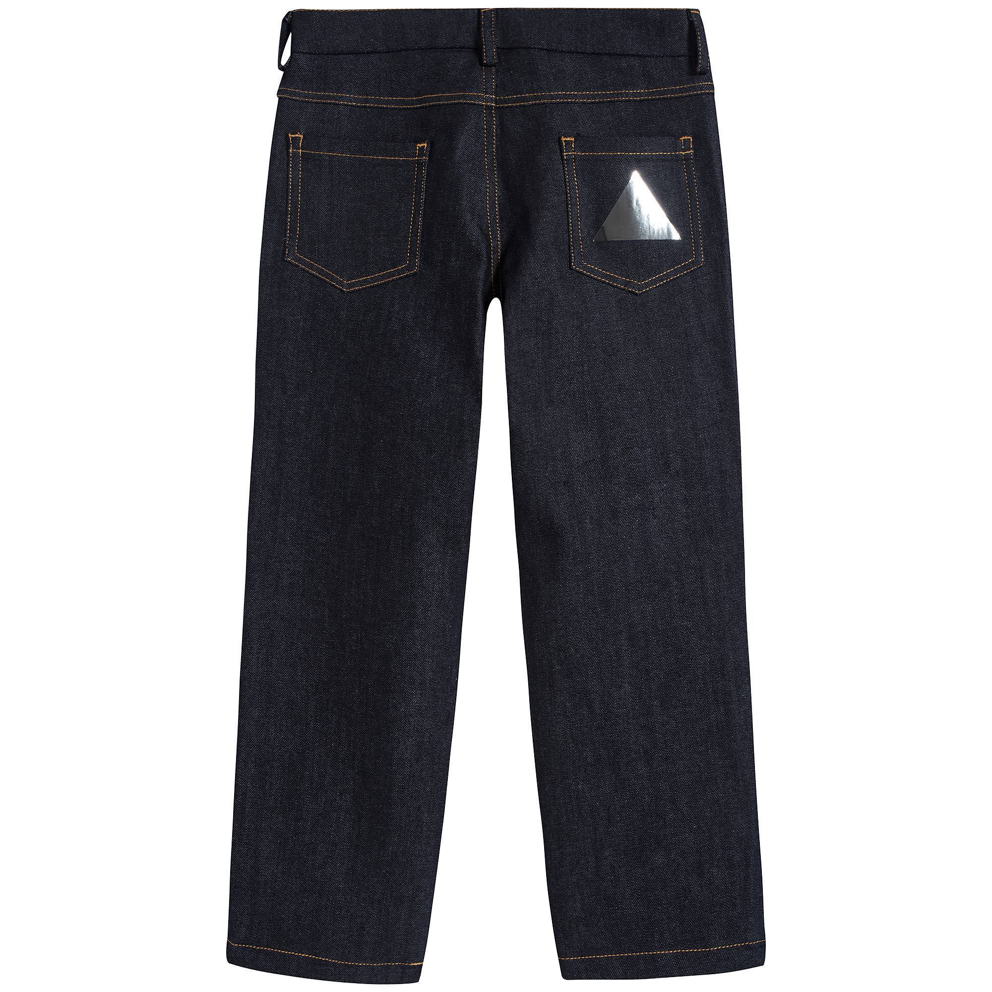 Boys Denim Black Trousers