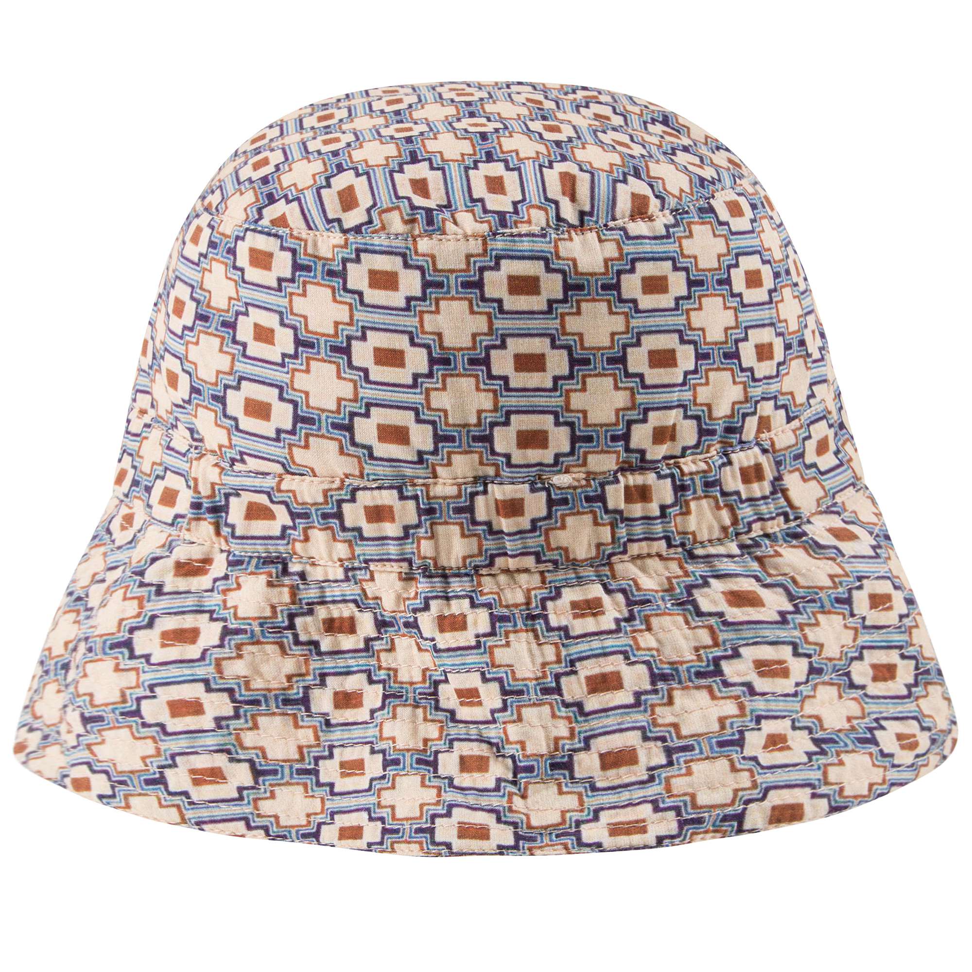 Baby Kaleido Blue Cotton Hat